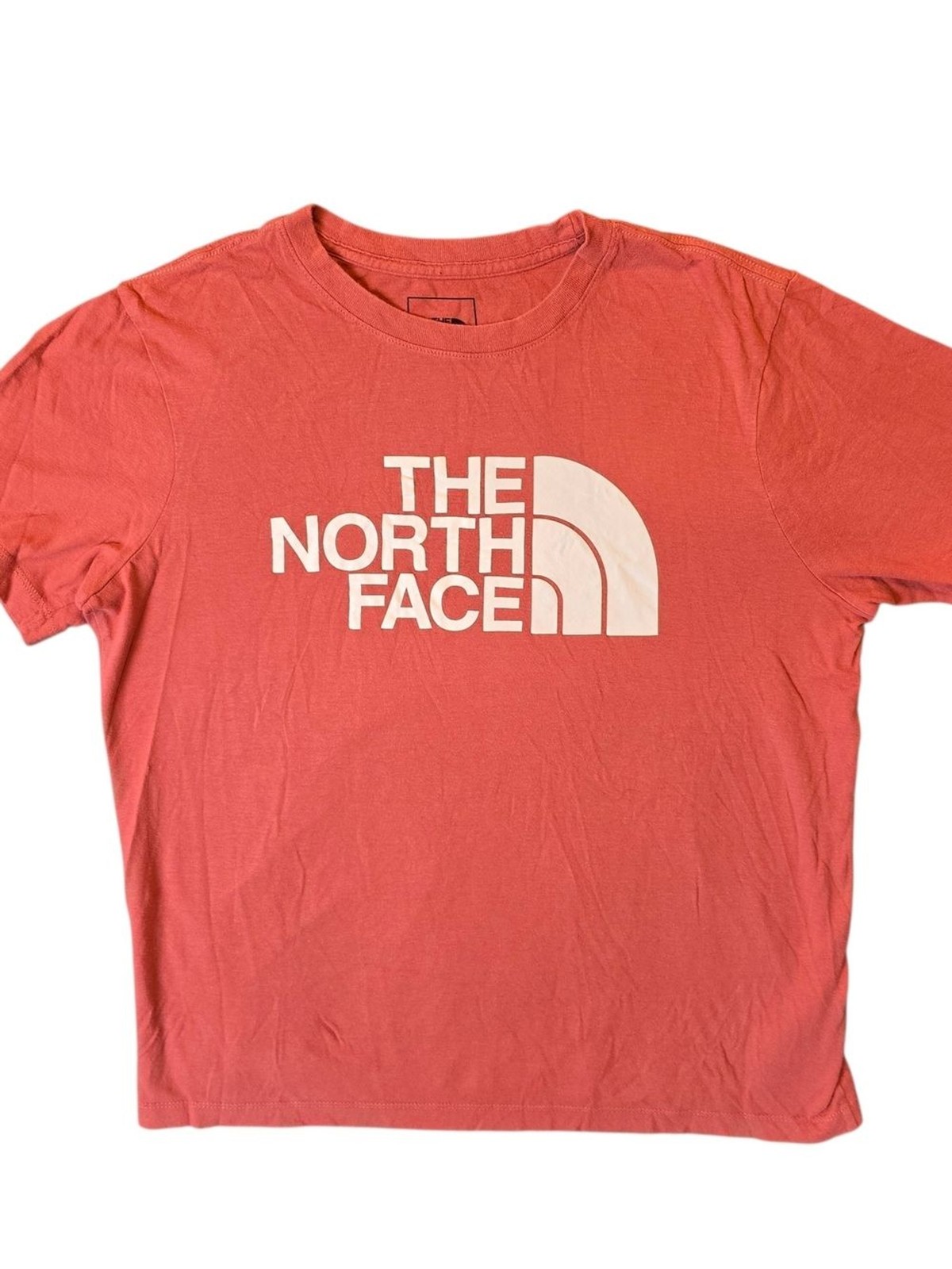 The North Face Womans Logo Tee Medium Coral Outdoor Gorpcore Sporty Classic