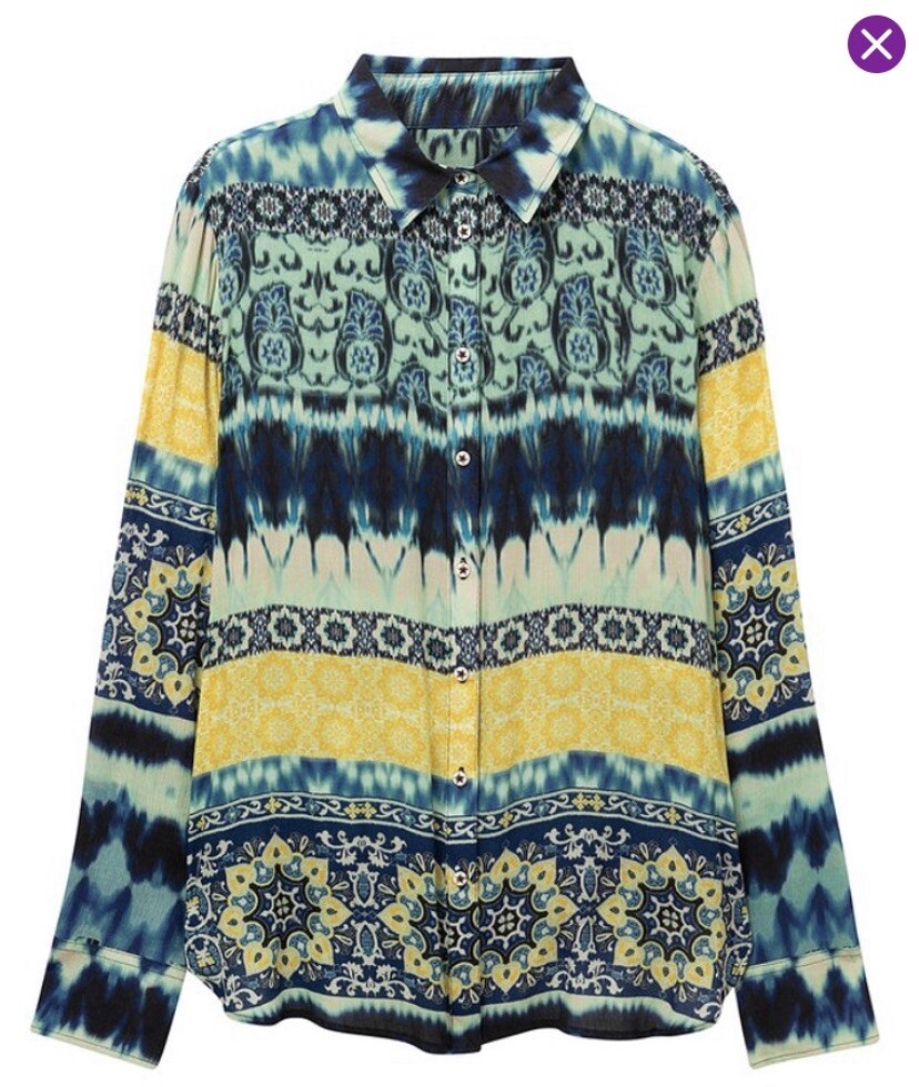 desigual shirt womens NWT size XL multicolor