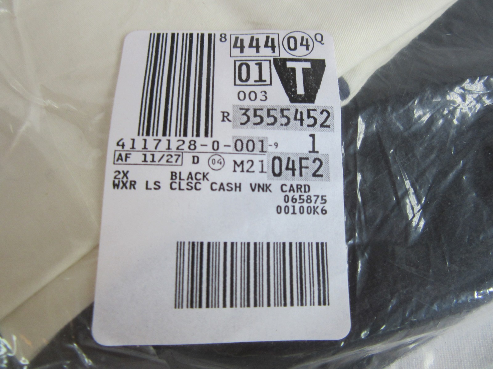 Lands’ End 100% Cashmere Classic Long Sleeve V-Neck Cardigan Black Size 2-X NEW!
