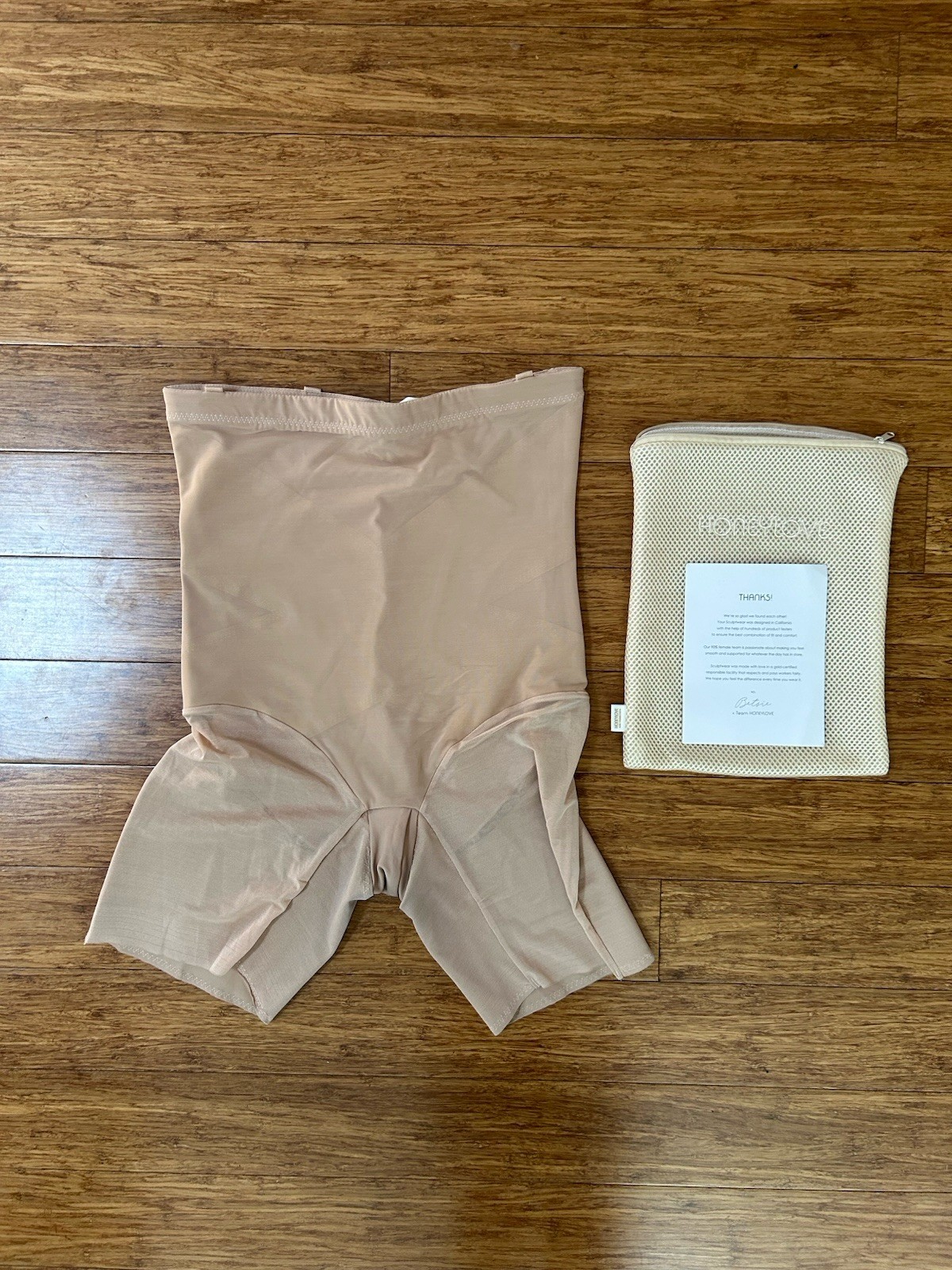 Honeylove SuperPower Mid-Thigh Shapewear Shorts- Size 1X Tummy Control #156214