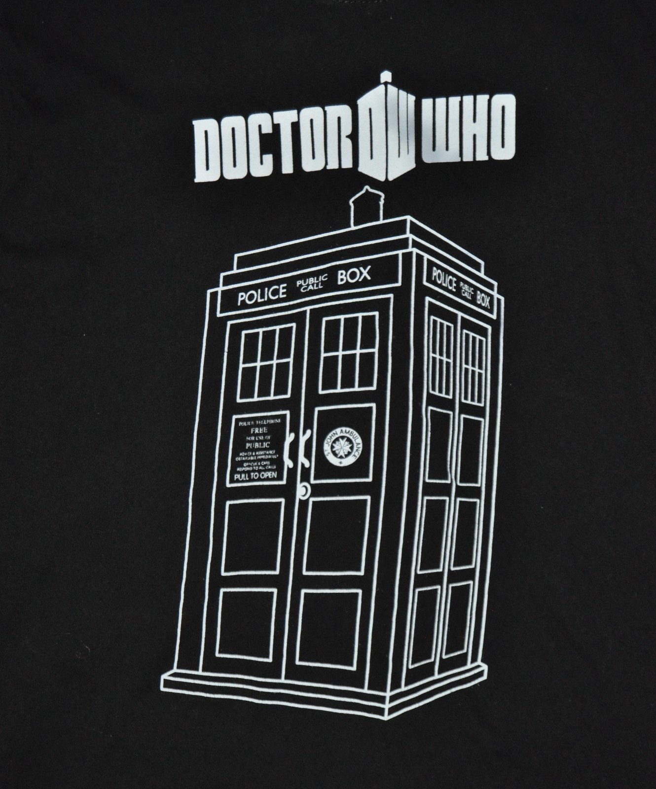 t-shirt medium doctor who phone booth television british uk 19 inches pit2pit