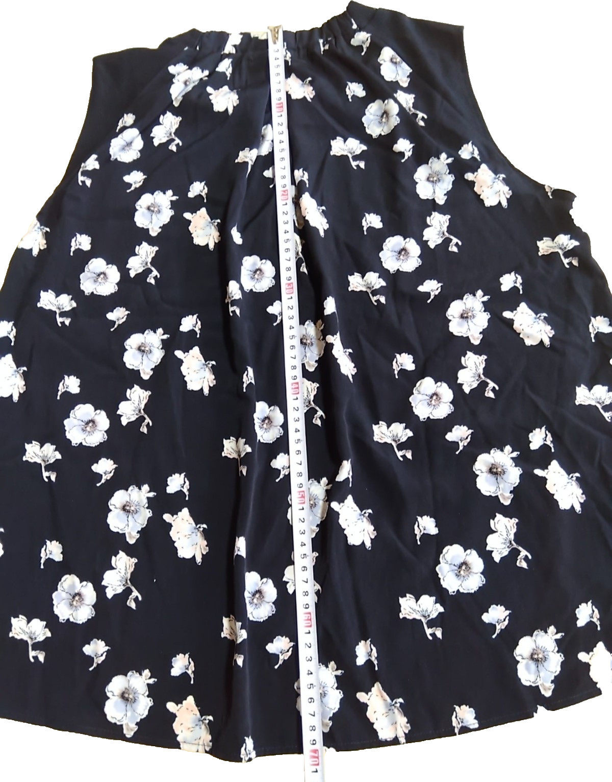 ladies summer tunic tops long　Sleeveless Stone decorations around the neck
