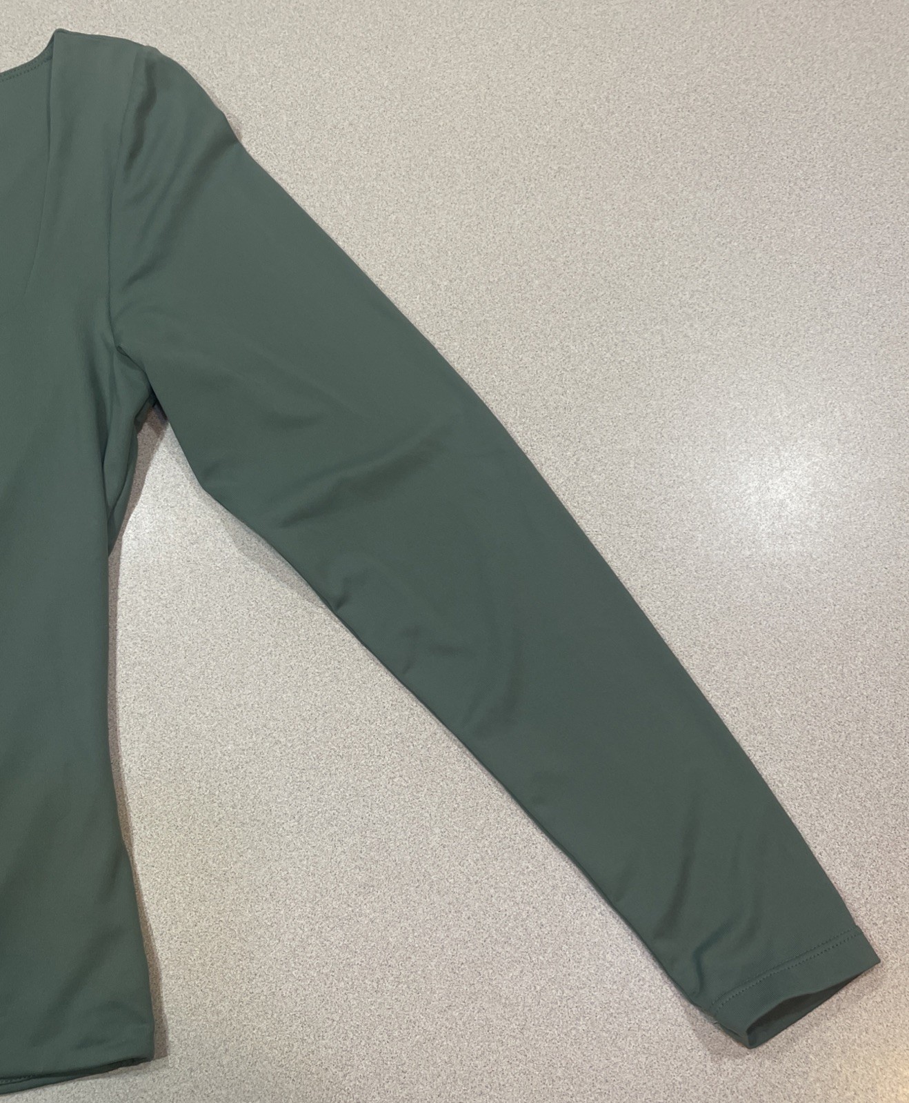 90 Degree By Reflex Women’s Square Neck Long Sleeve Top Olive Green Size L