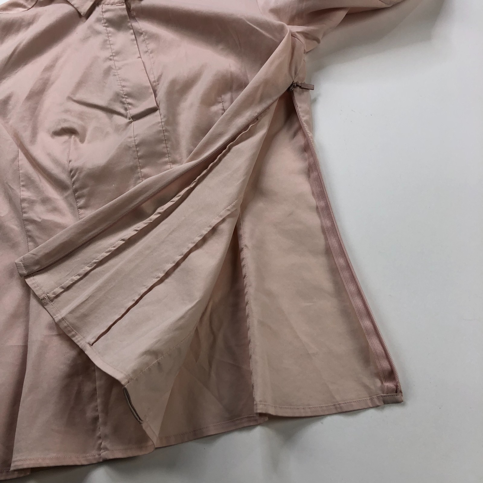 Hugo Boss US 34A XXS/XS Y2K Baby Doll Button Short Sleeve Shirt Mauve Pink