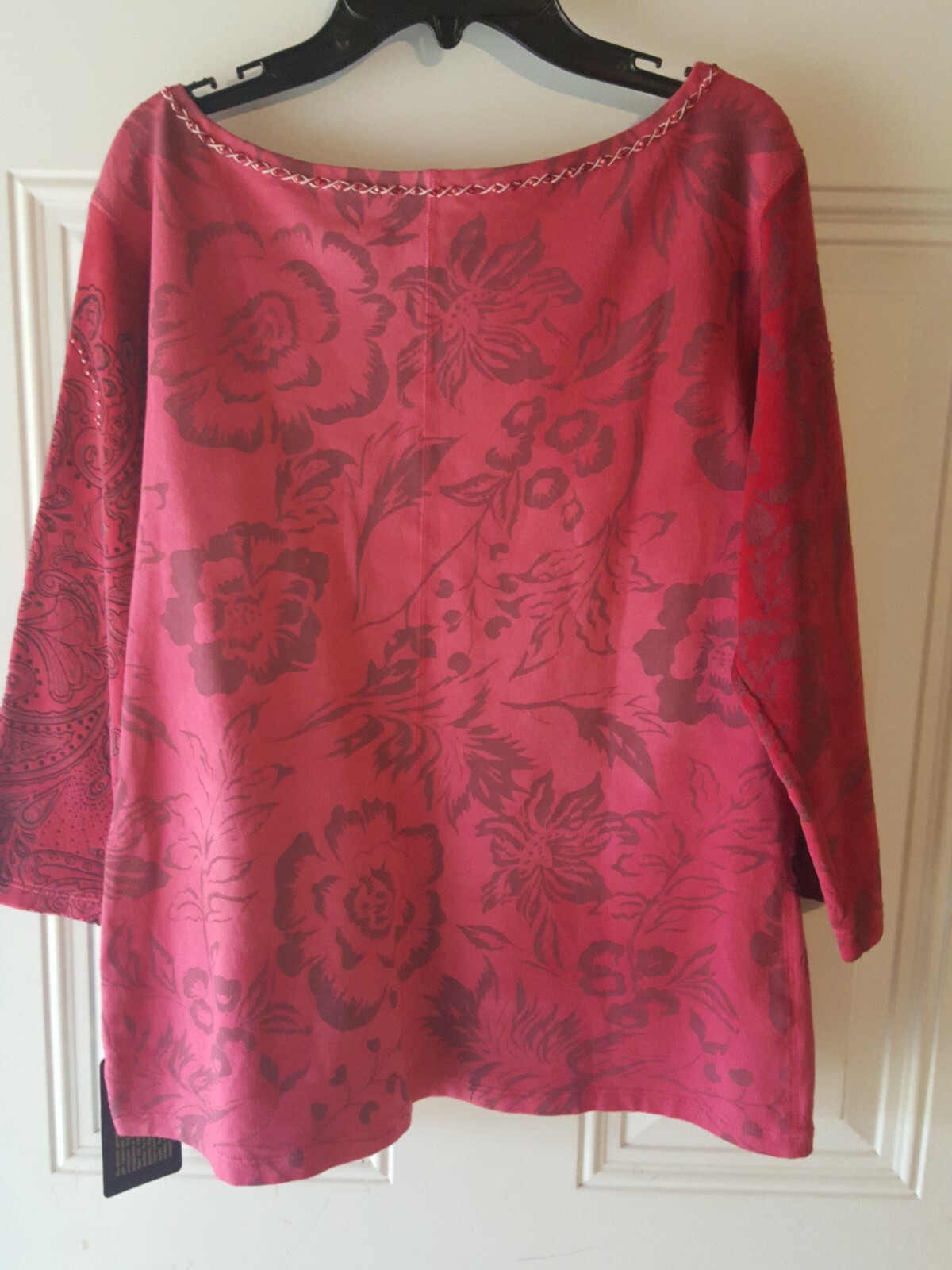Women’s Wine/Rose Colored Shirt By the Bam Boo Co. Size M New