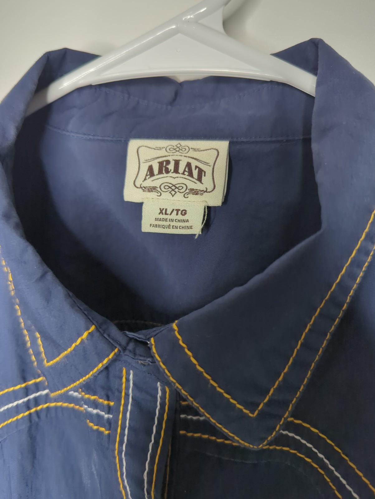 Ariat Western Snap Shirt Long Sleeve Front Button Shirt XL/TG
