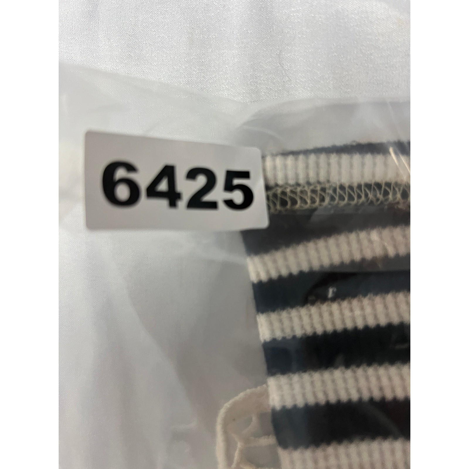 Sweet Claire Womens Black White Striped Crochet Back Ribbed Tank Top Coastal SM