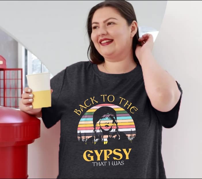 Plus Size Back to The Gypsy T Shirt (Dark Grey, XL)