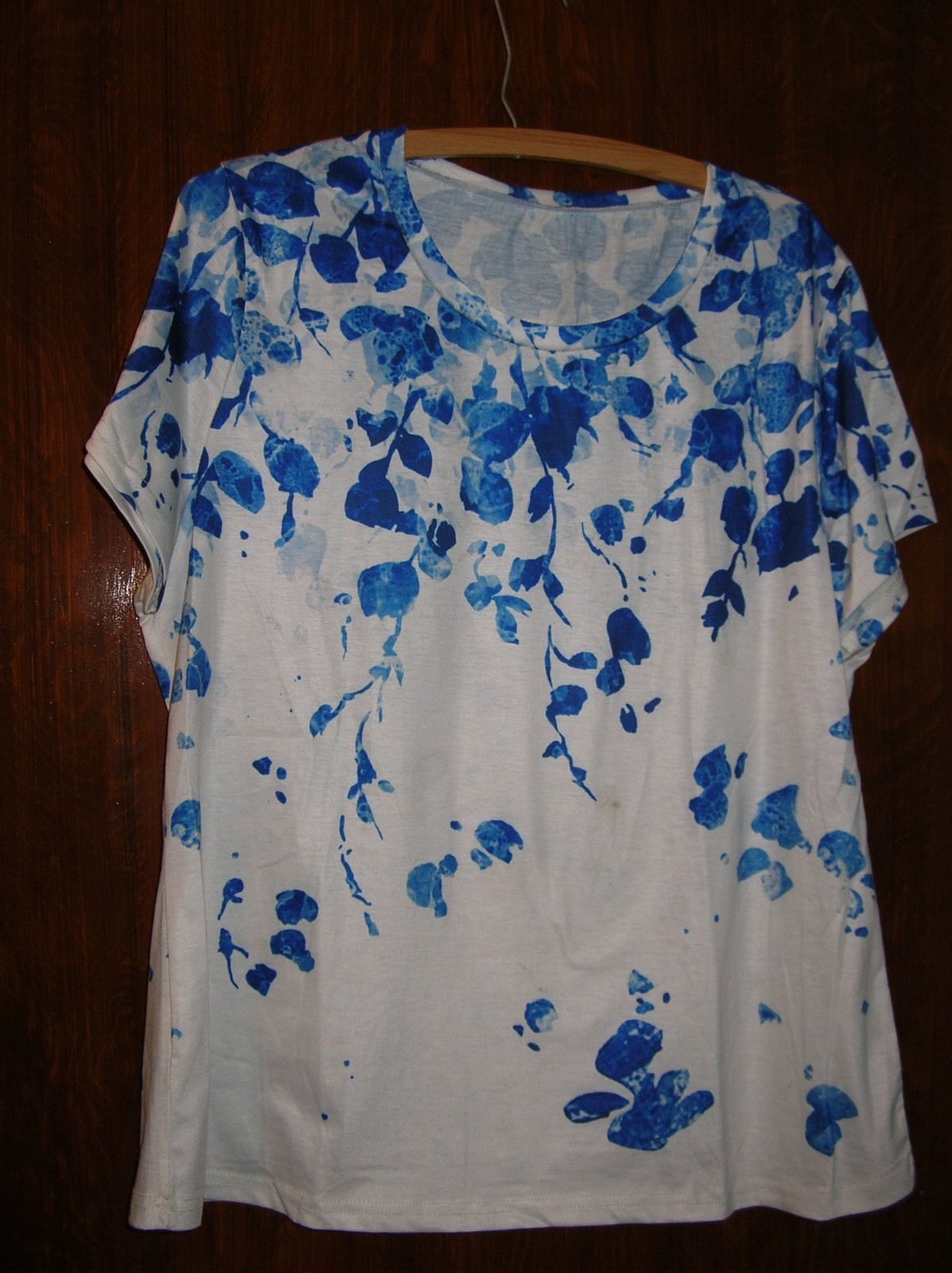 Women’s Temu Top Blouse Shirt Short Sleeve Crew Neck Size XXL New Z