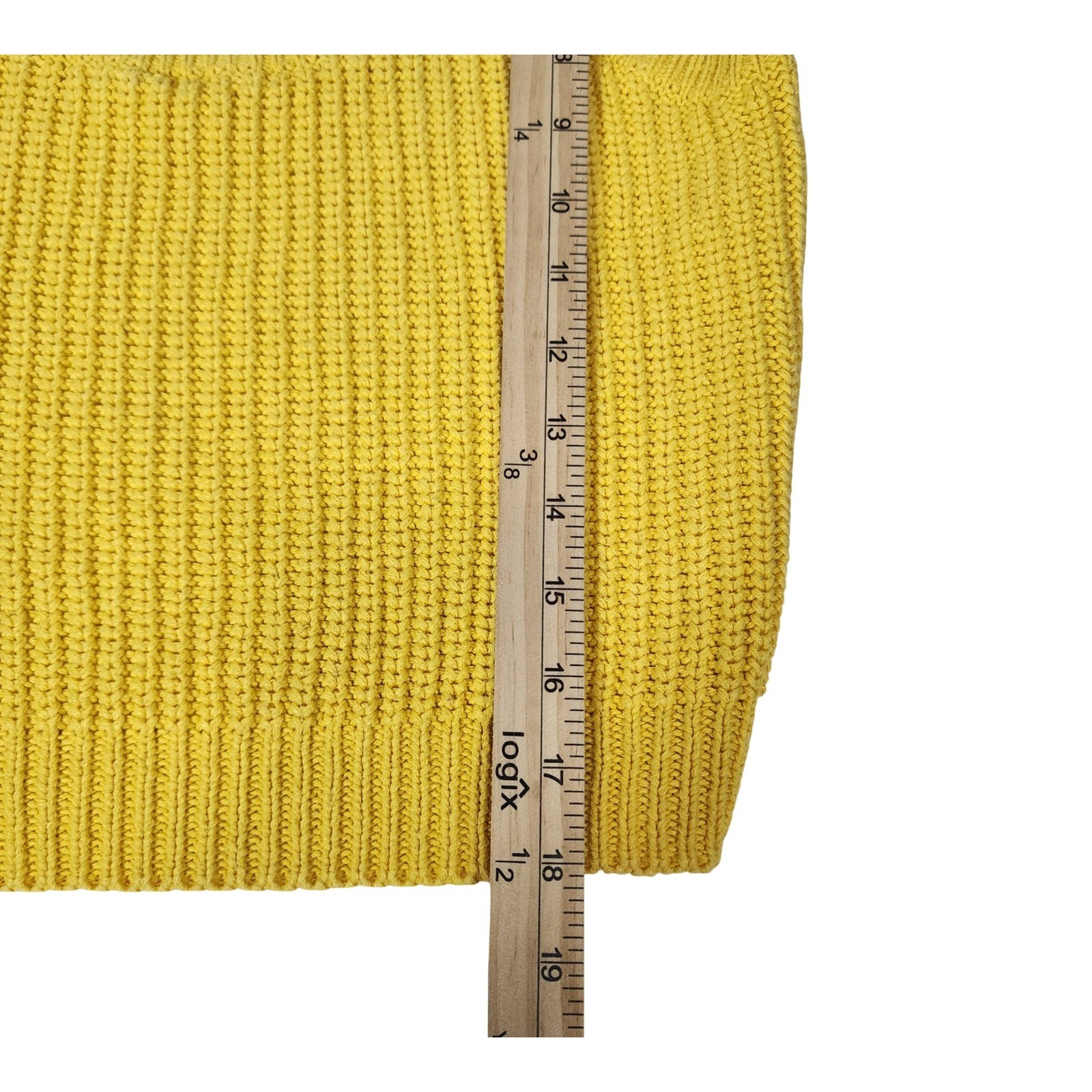 Parrinello Vintage Mustard Yellow Ribbed Knit Crop Tank Top Ramie Cotton Small