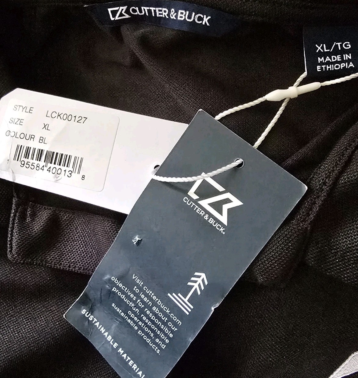 Women’s Cutter & Buck XL Black Polo Bridgestone Pullover Top NWTS Golf Shirt