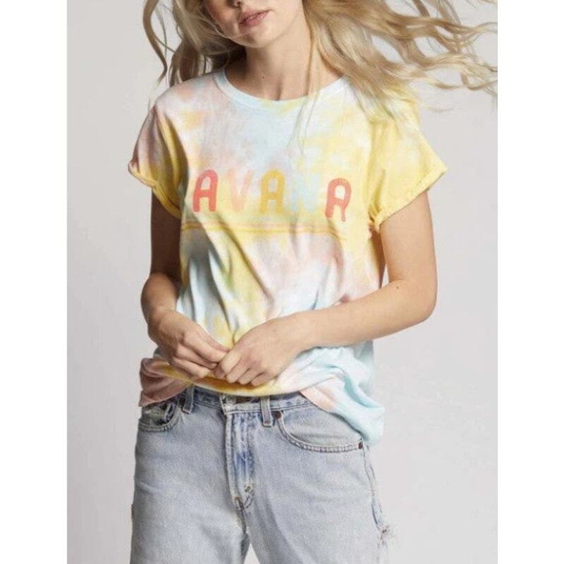 Recycled Karma “Havana Tie Dye Tropical Guacara” Tee – Size Medium (NWT)