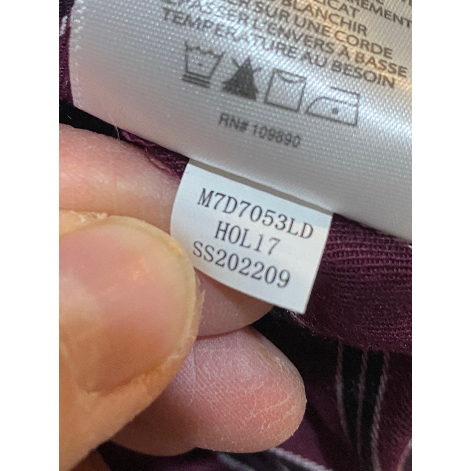 Melissa McCarthy Seven7 Mauve Wine Striped Rayon Blouse 2X M7D7053LD NEW
