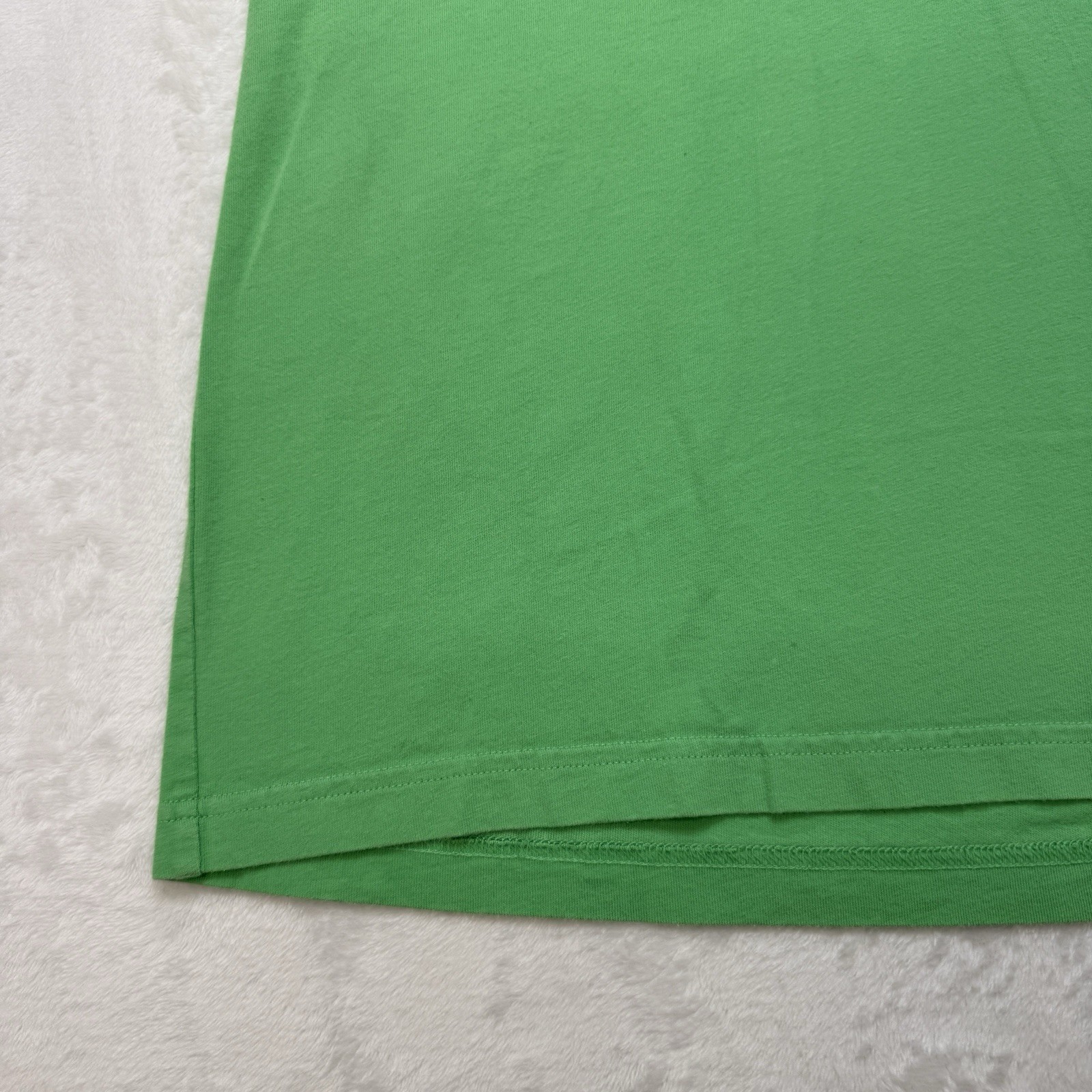Adidas Originals Trefoil Green Ringer T-Shirt 3 Stripe Sleeve Womens L