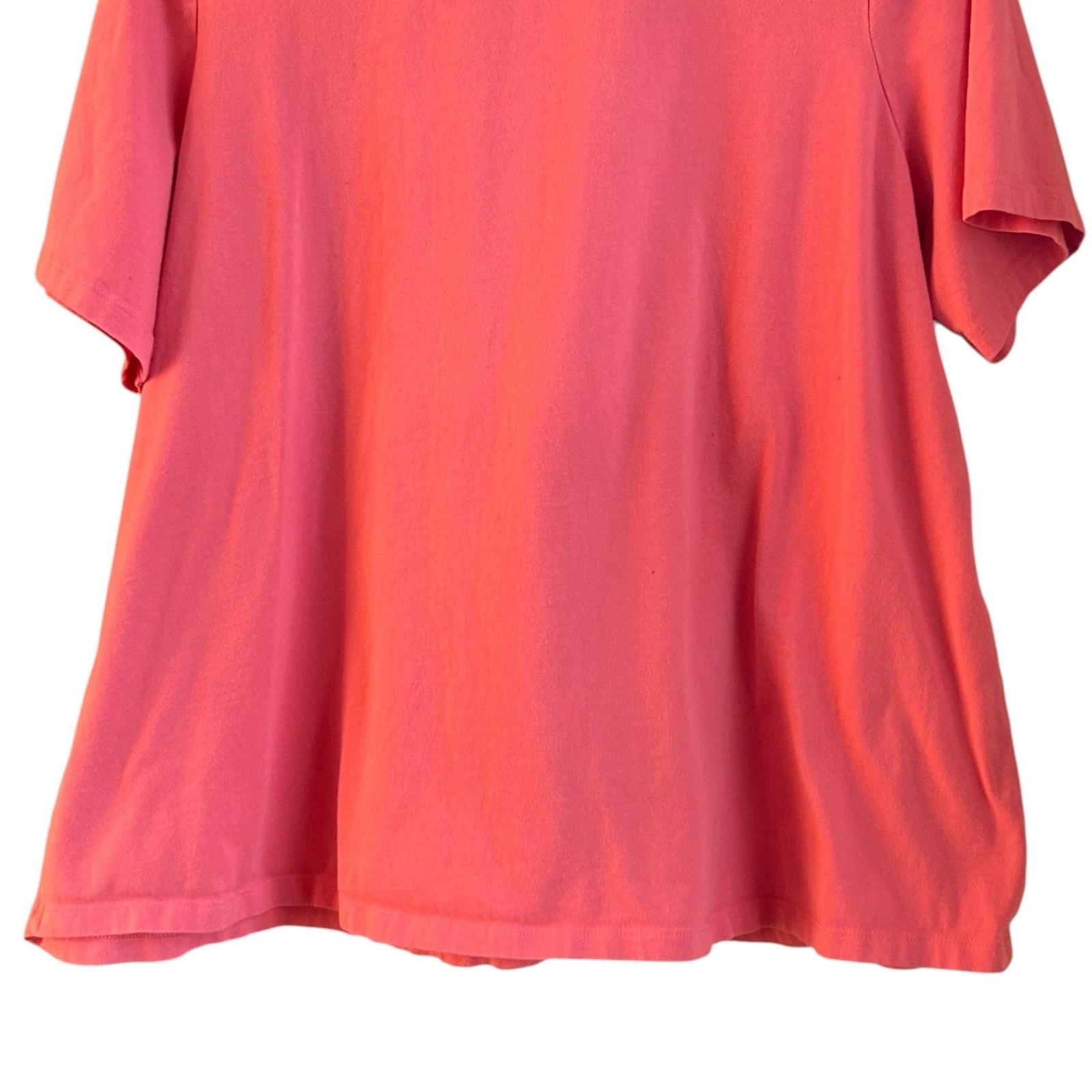 Denim And Co Womens Tunic Top Size 3X Oversized Preppy Relaxed Comfort Stretch