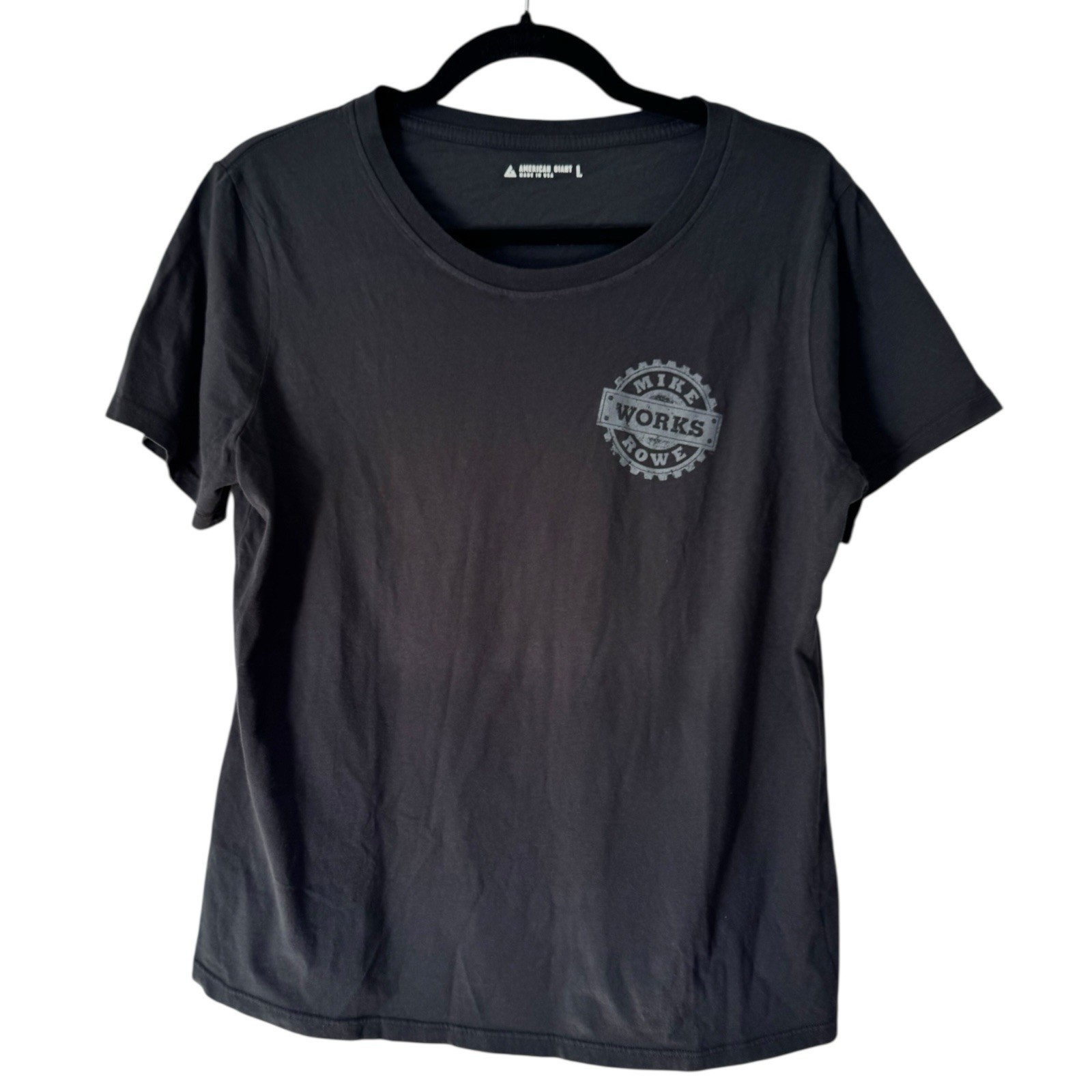 American Giant Women’s Classic Cotton Crew Tee Mike Row Works Size Large NWOT
