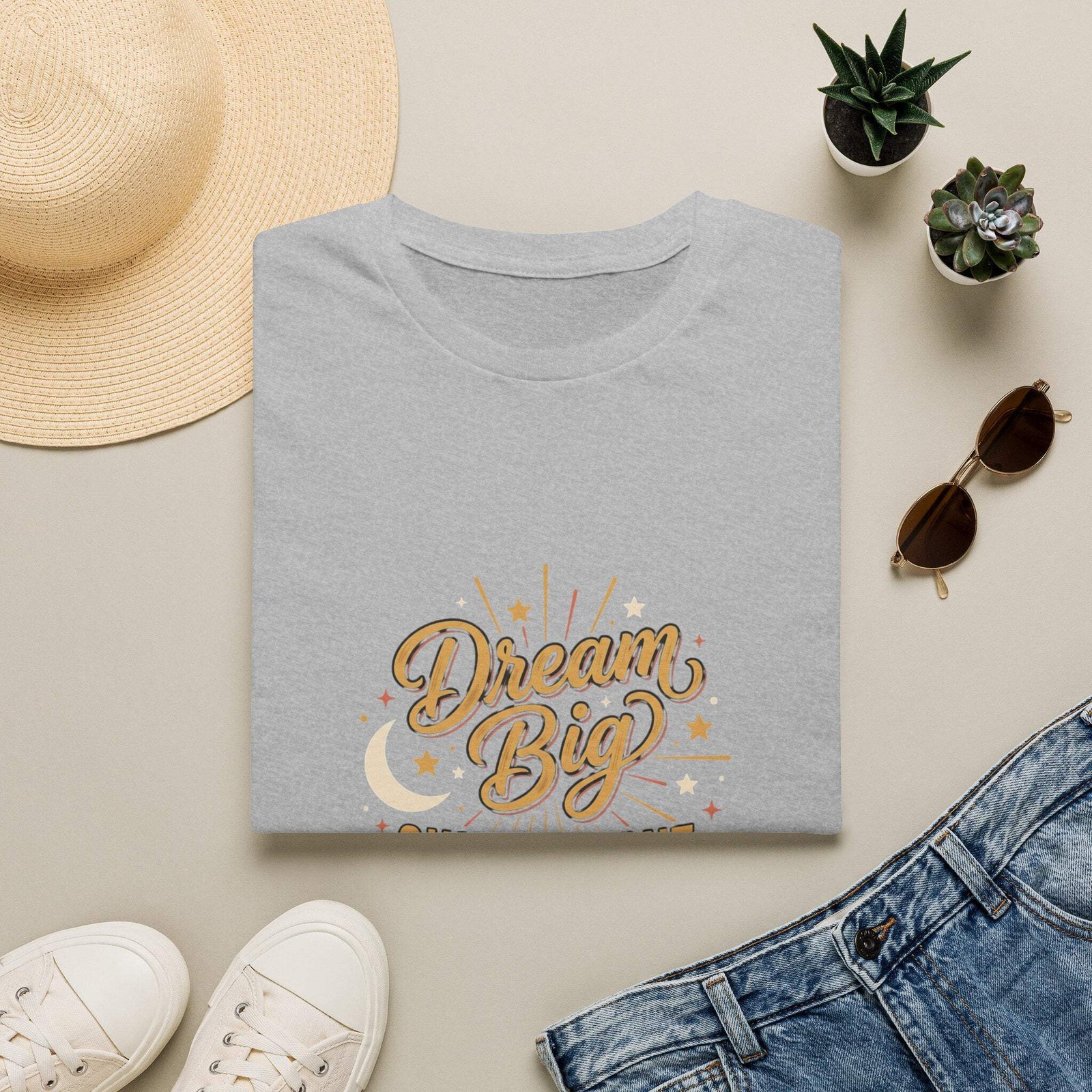 Dream Big Shine Bright T-Shirt — Inspirational Graphic Tee