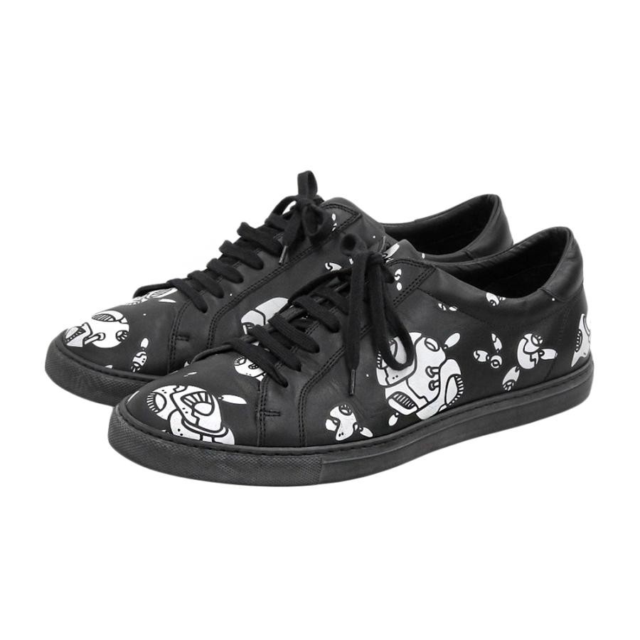 agnes b LeMoDuLeDeZeeR Leather Sneakers Black 265cm Men’s Shoes (Ages 14+)