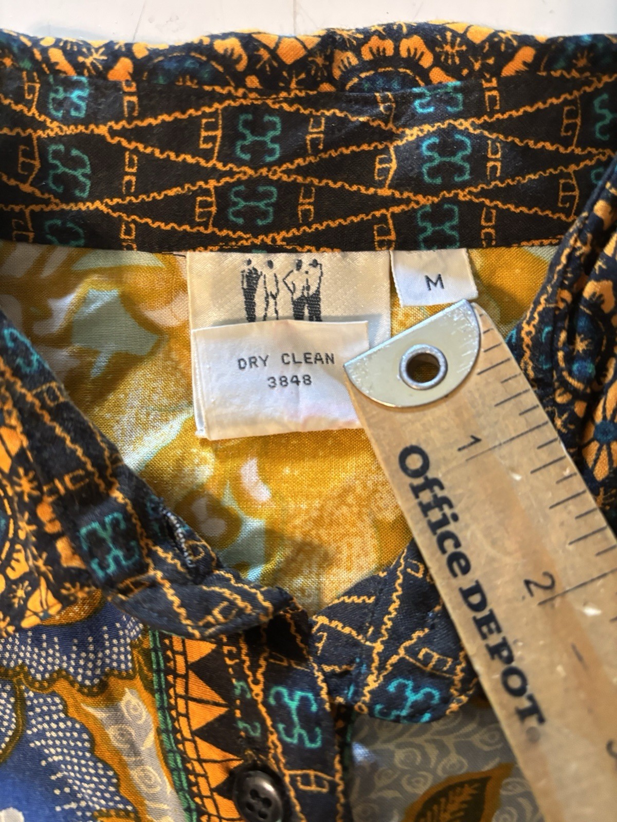 Vtg Together! 80s 90s Mixed Patchwork Print Blouse Shirt Womens M Hippie Floral