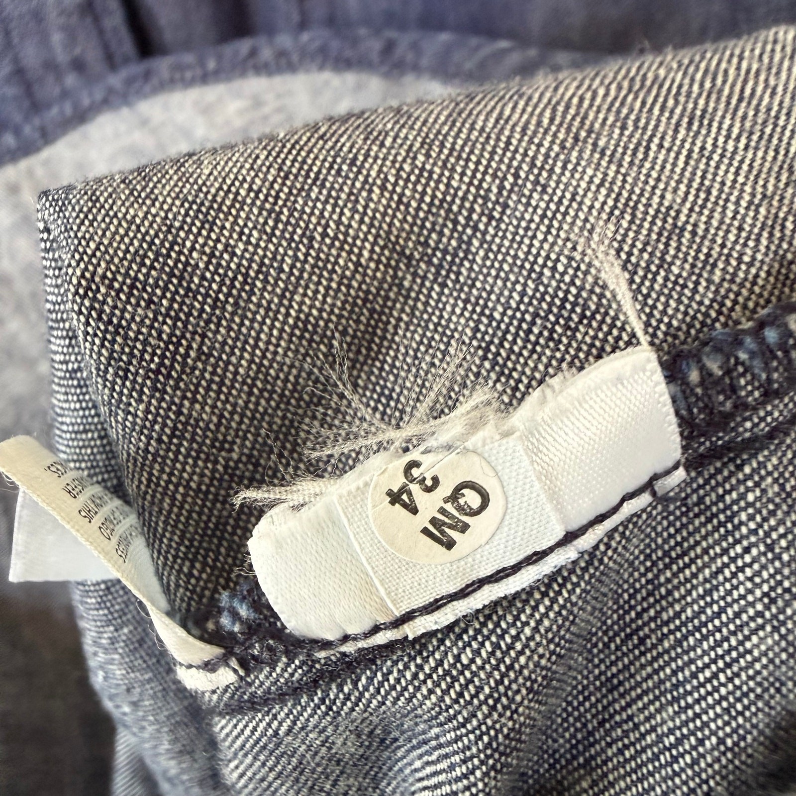 .Crew Chambray Button Front denim Shirt Women’s Small Dark Blue Cotton Feel