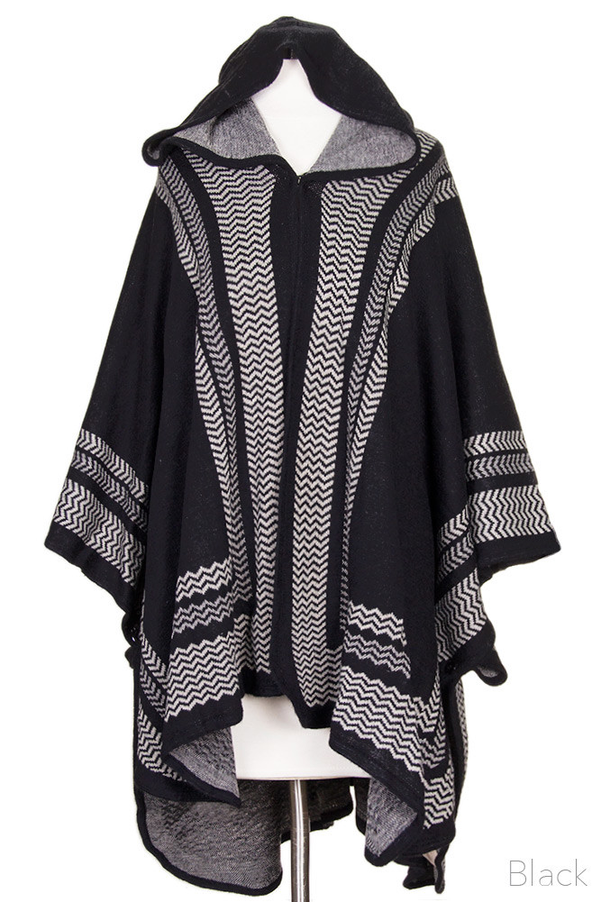 Do Everything in Love Women’s Elegant Knit Mid Length Hooded Plain Kimono
