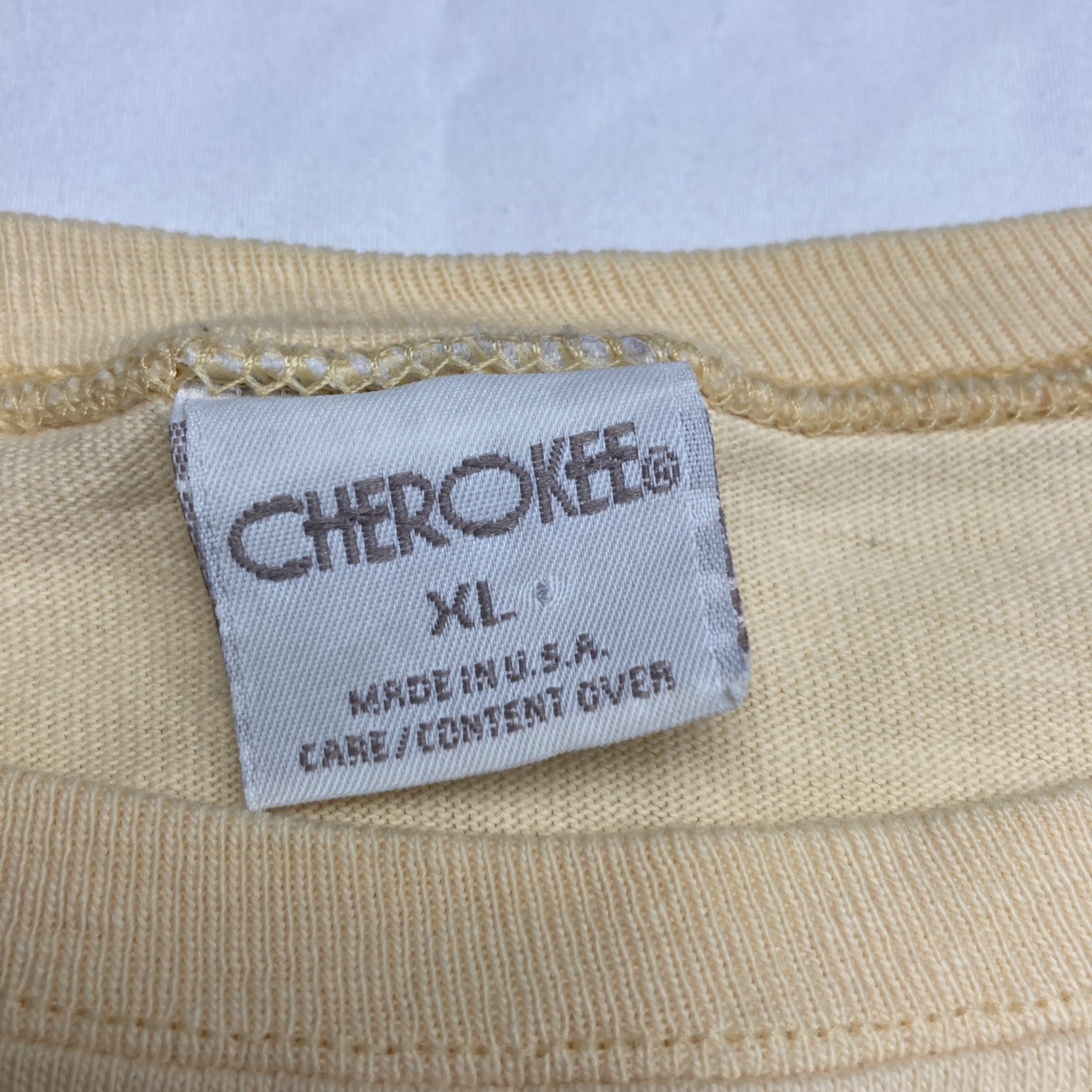 Cherokee Kmart Embroidered Yellow Long Sleeve Women’s Shirt Size XL Floral