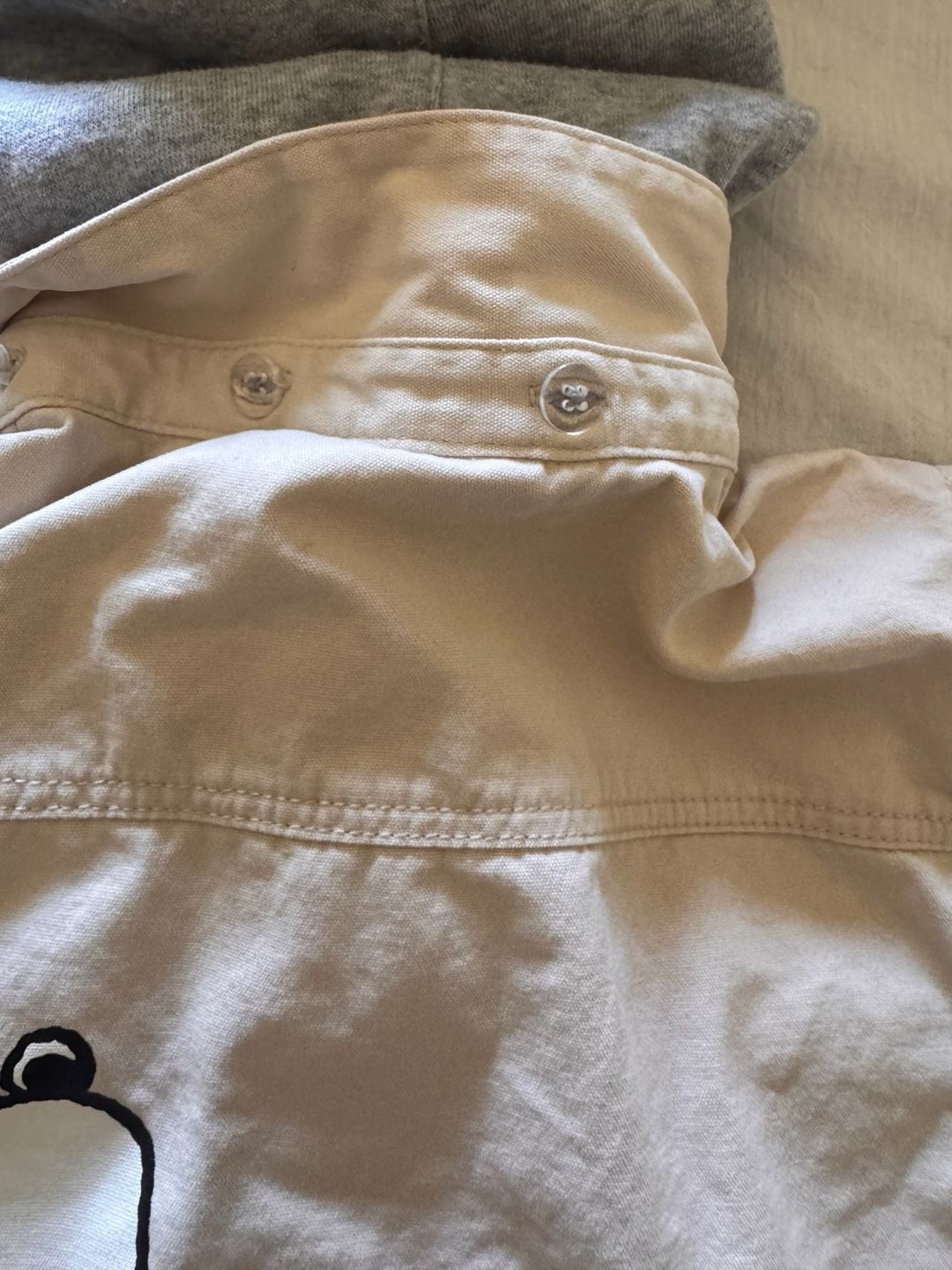 Zara Peanuts Snoopy Favorite Yoga Position Hooded Button-Down Overshirt
