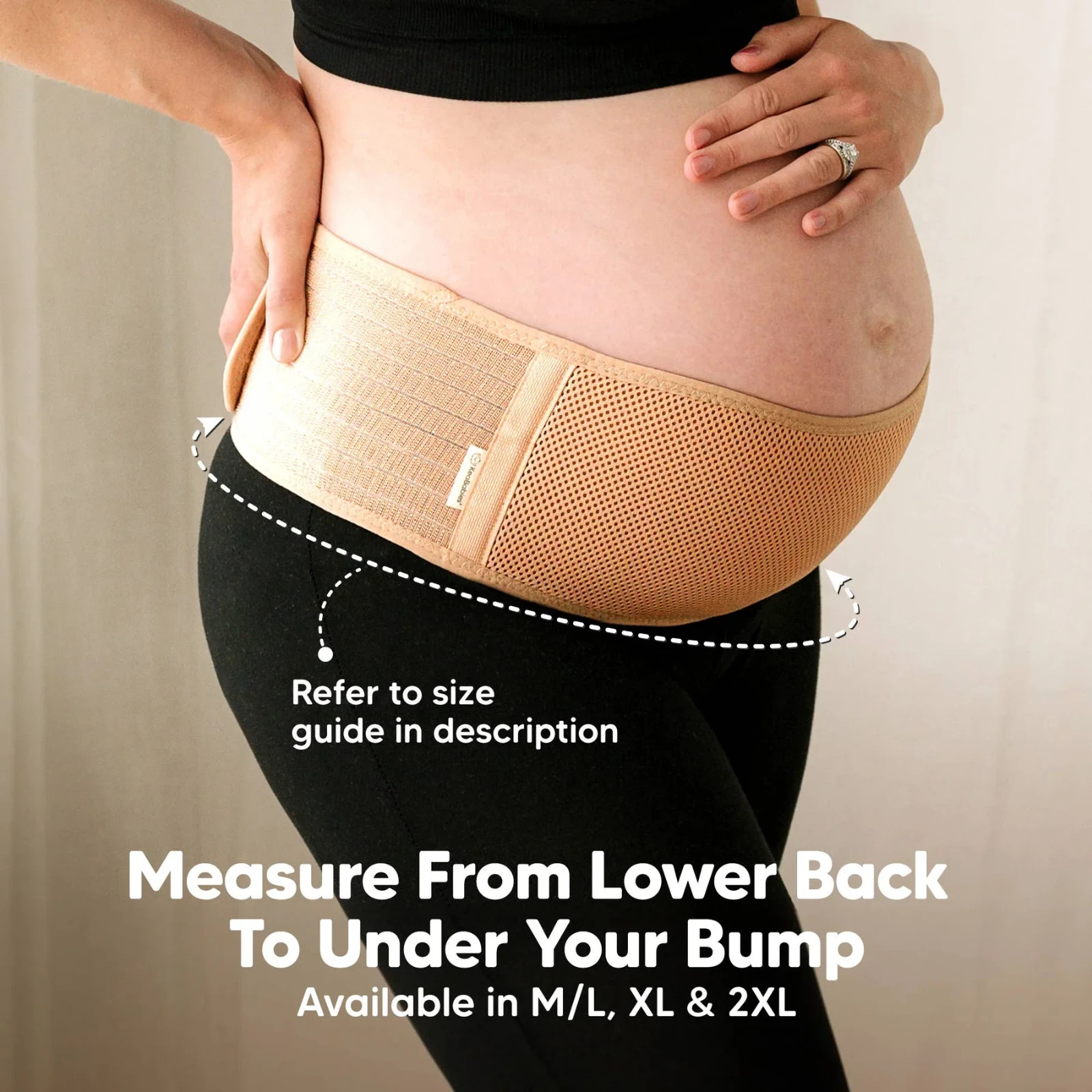 KeaBabies Maternity Belly Band for Pregnancy, Soft Breathable Size M/L New