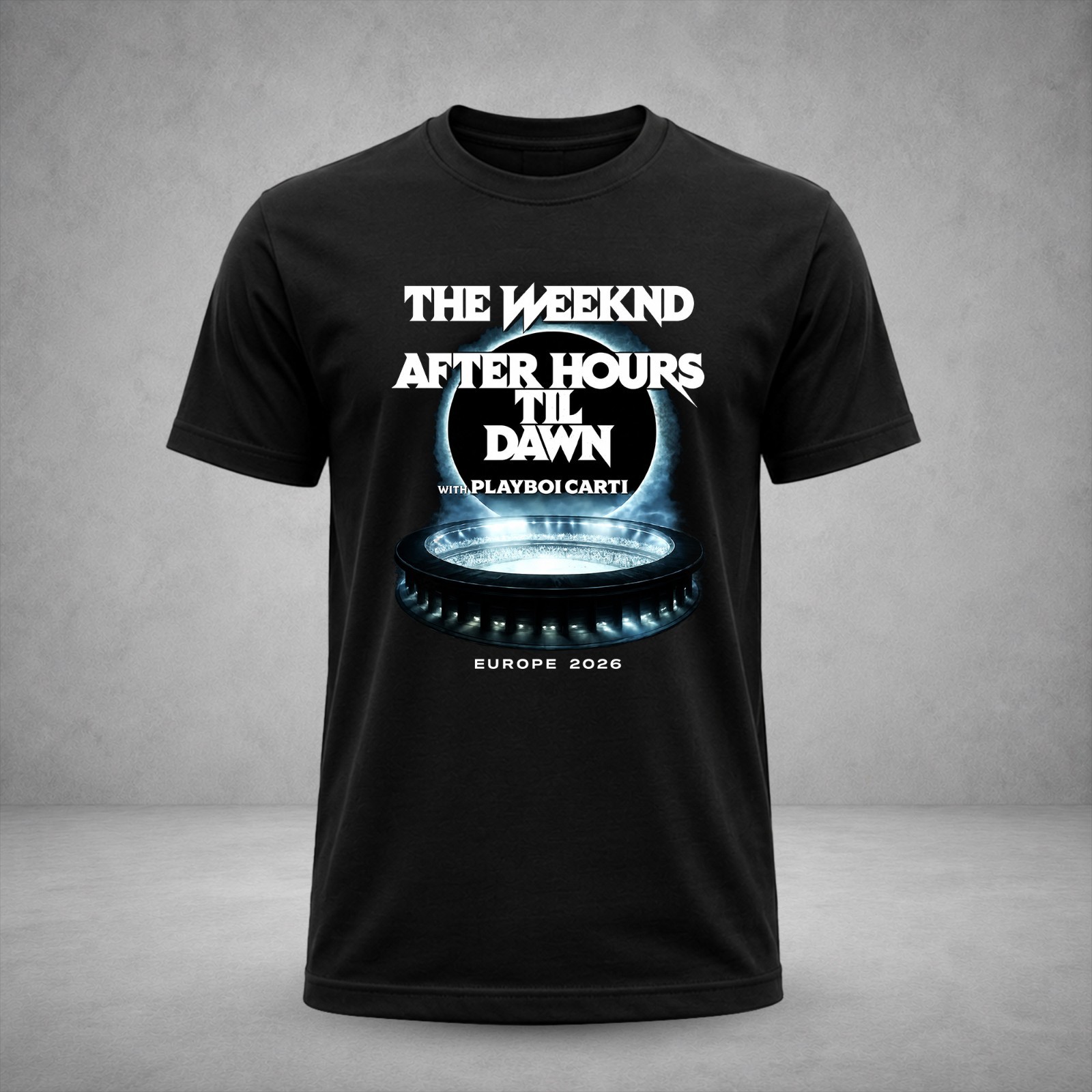 The Weeknd Inspired After Hours Til Dawn Europe 2026 Tour Dates Concert Fan Tee
