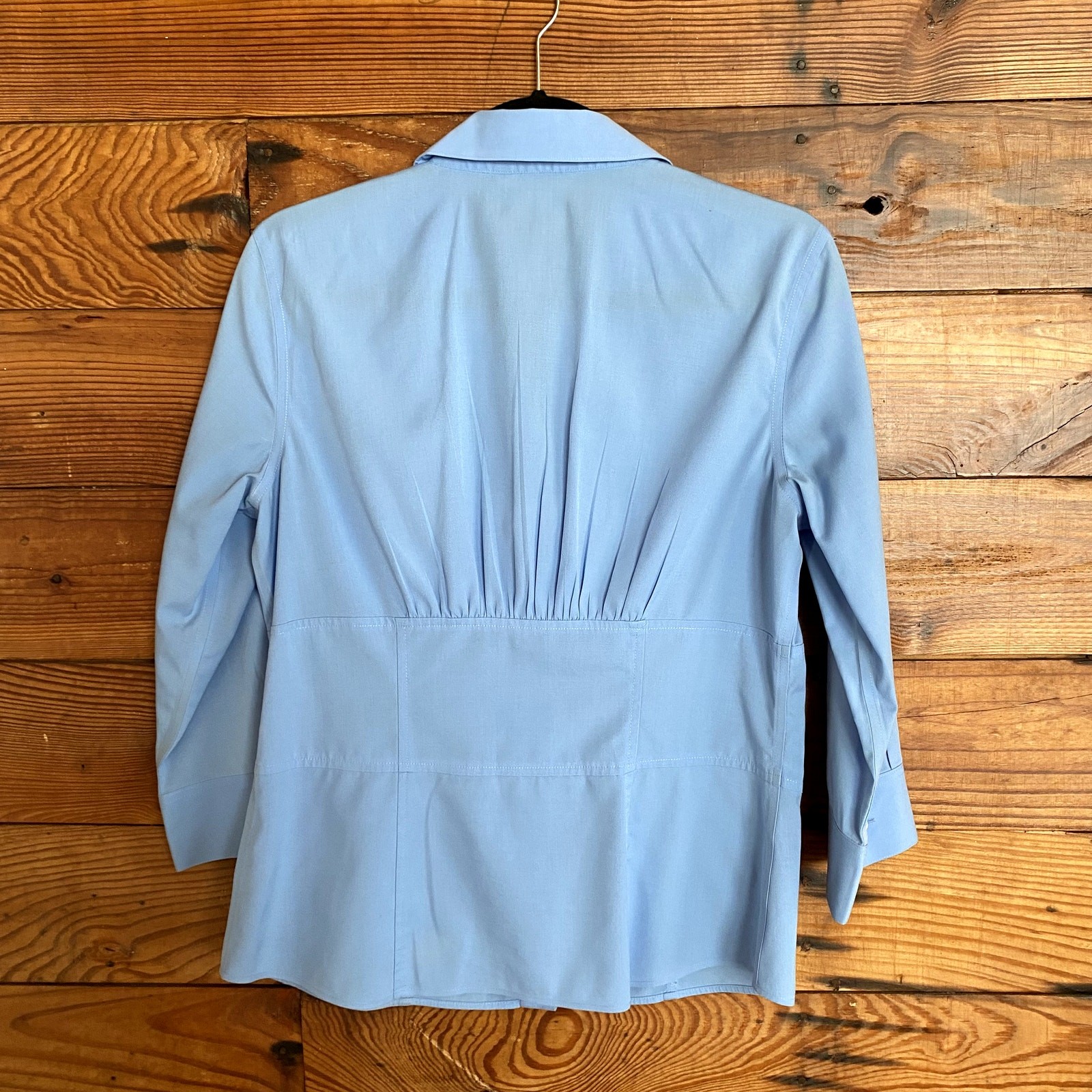 Alex Marie Wrinkle Free Blue Button Down Top size 6