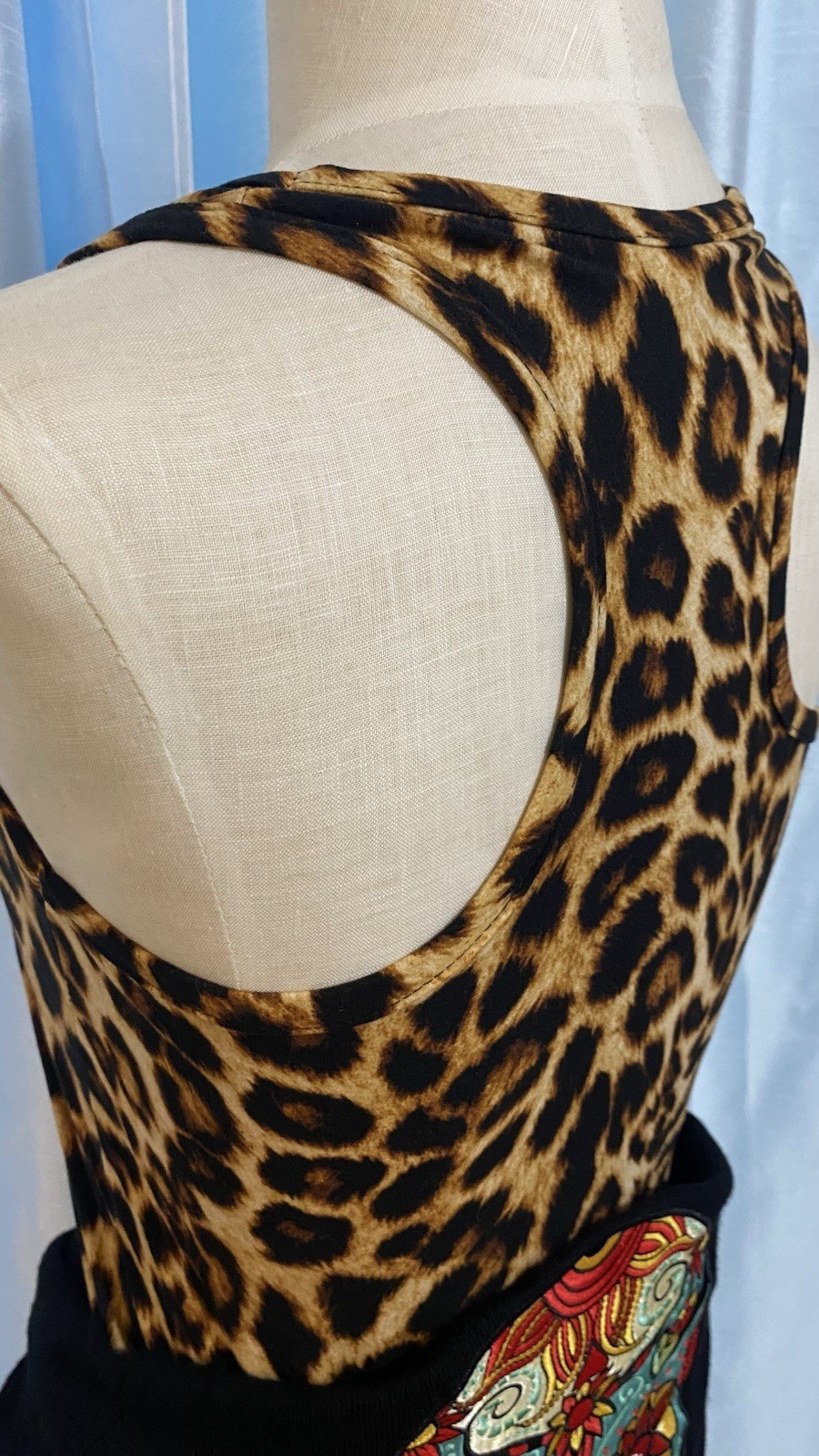 Leopard Animal Print Racerback Brown Black Gold Betsy Johnson Inspired Tank Only