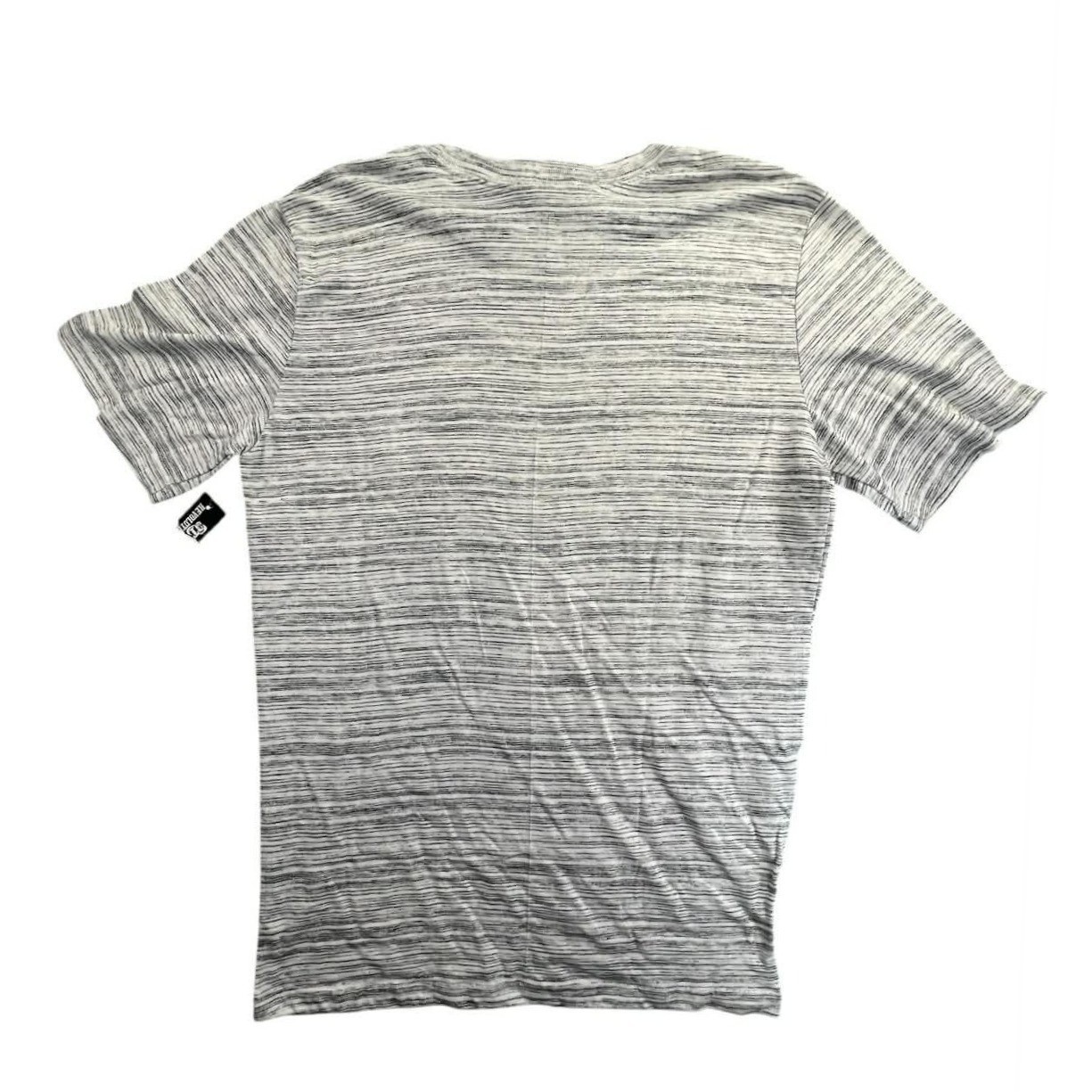 Revolution T-Shirt Women Medium Gray Space Dye Pocket Tee Short Sleeve Knit Top