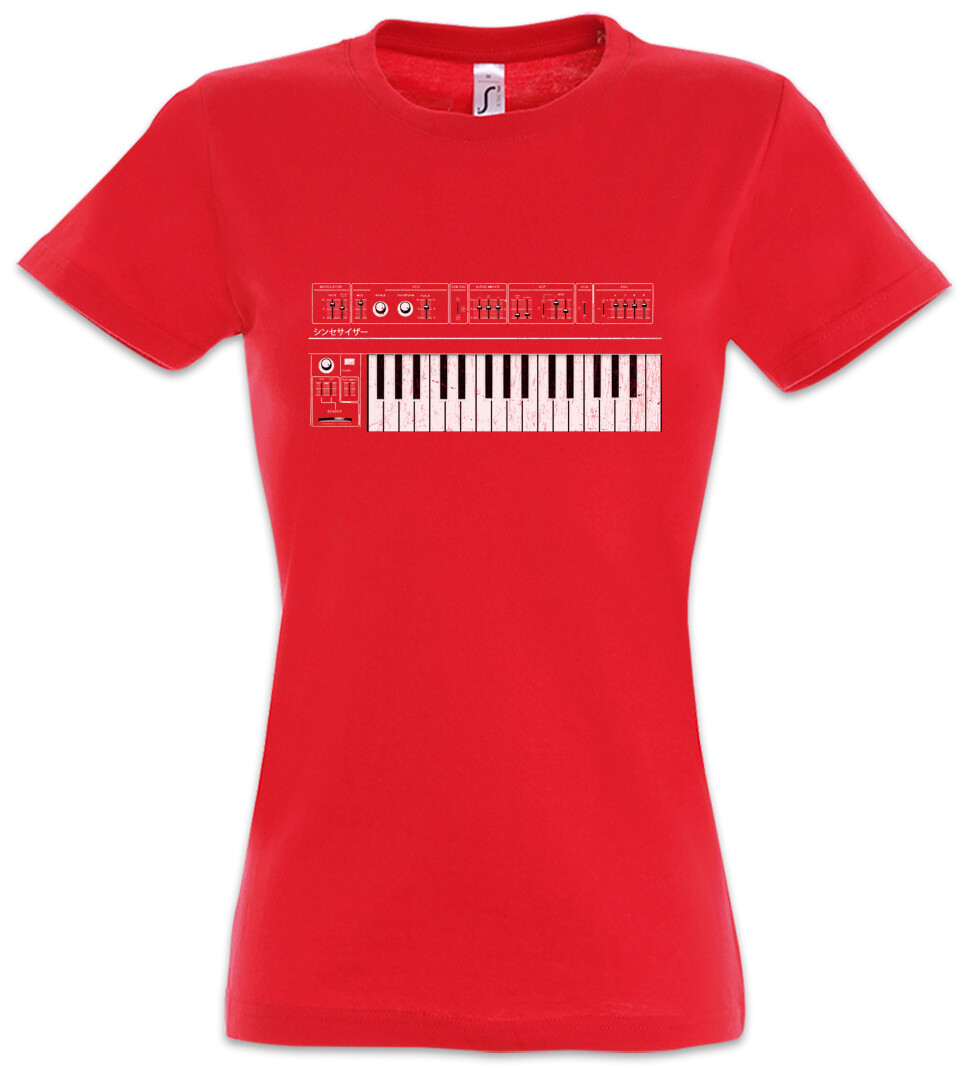 Synthesizer GUI Women T-Shirt Audio LFO Sound Wave Electro DJ MC Sampler Techno