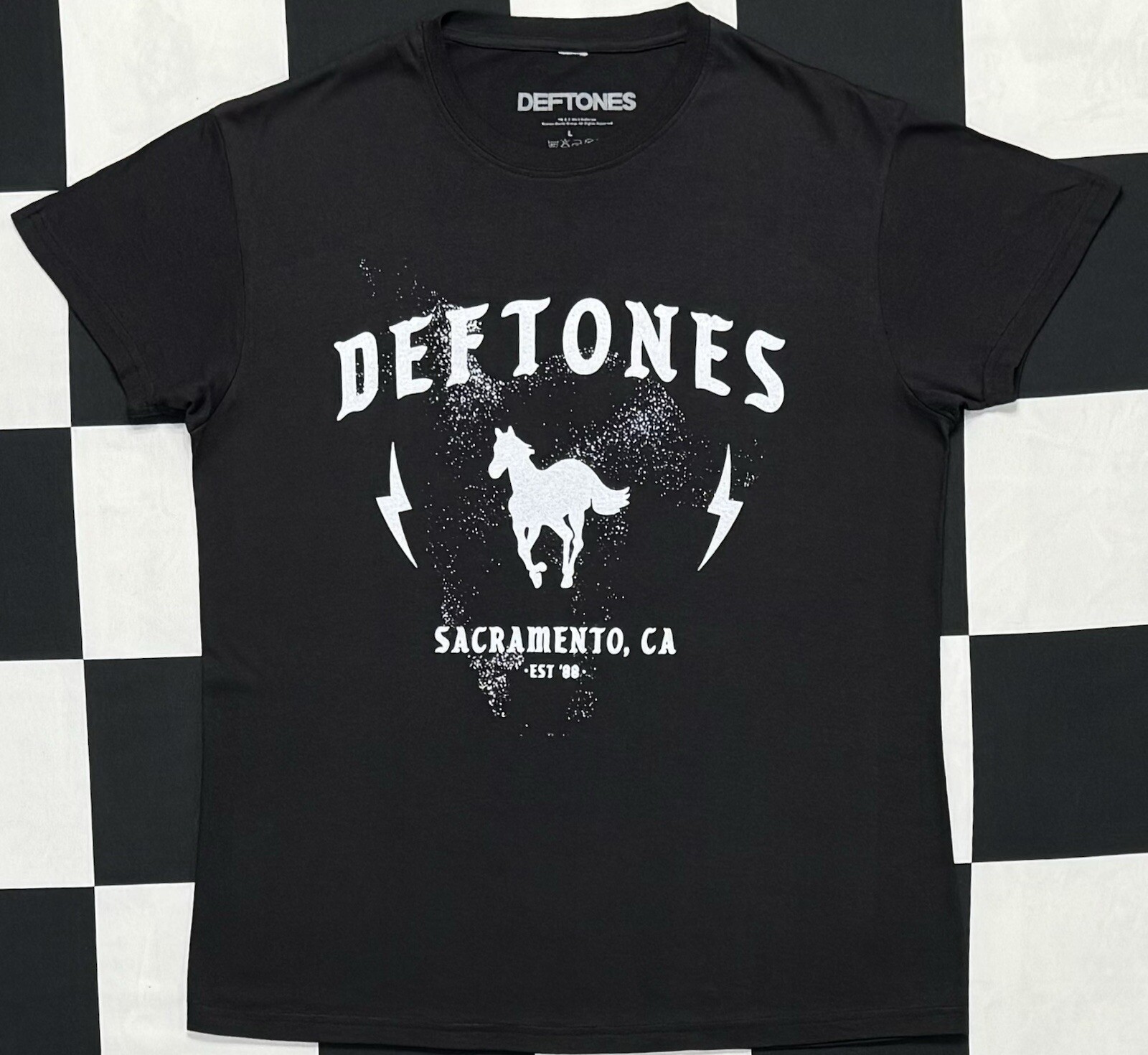 New Official Merchandise Deftones White Pony Graphic Print T Shirt Ladies (L)
