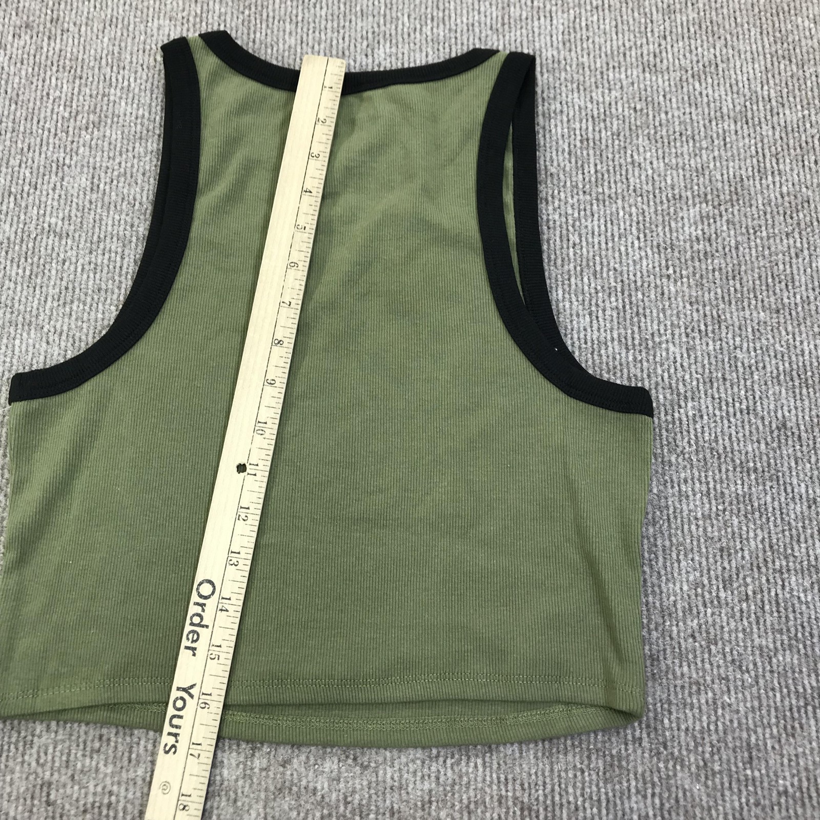Aeropostale Tank Top Juniors Large Green Crew Neck Snoopy Beagle Scouts Camping