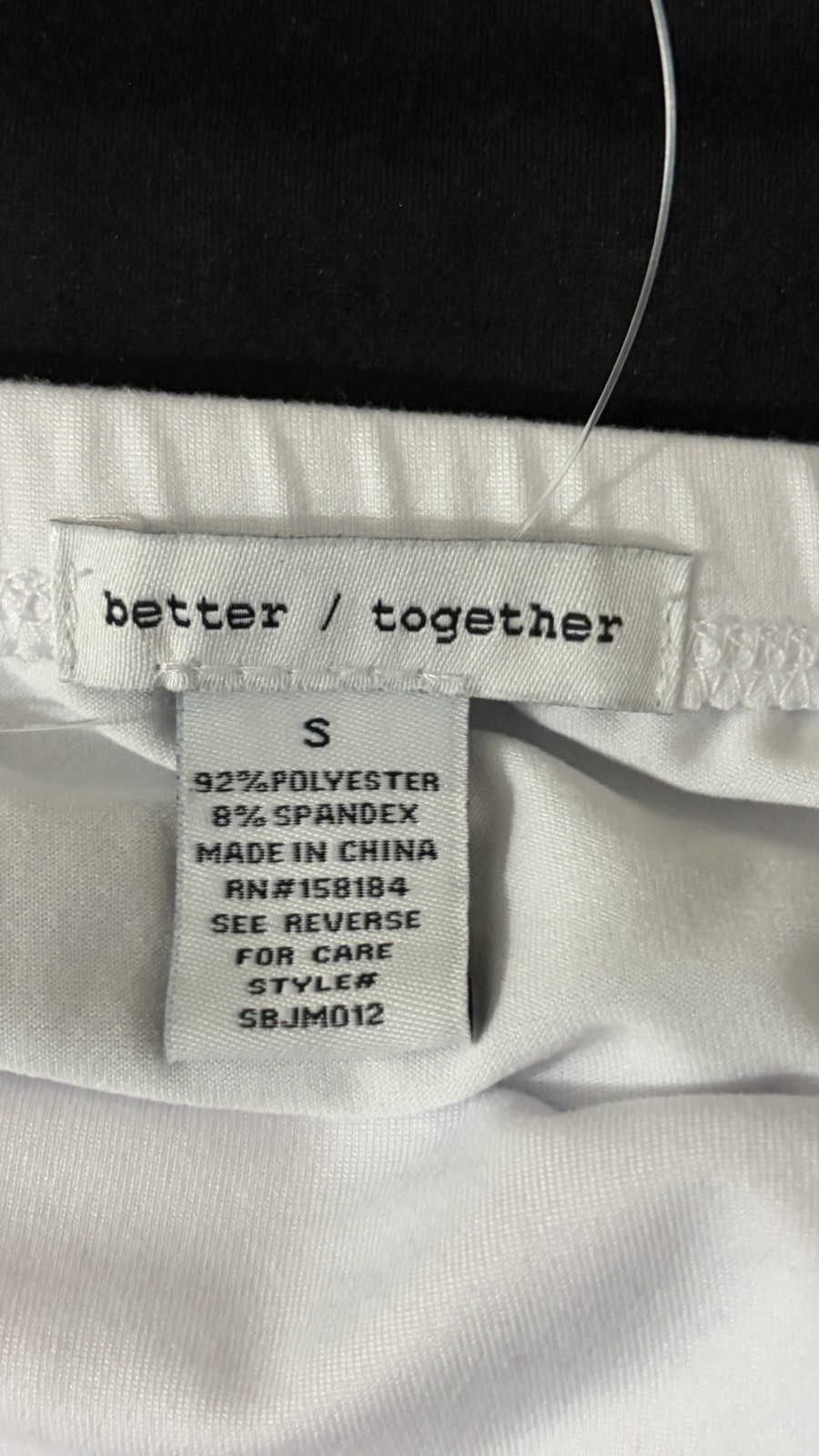 better / together Womens Strapless Tube Top Colorblock Ruched Stretch Jersey S