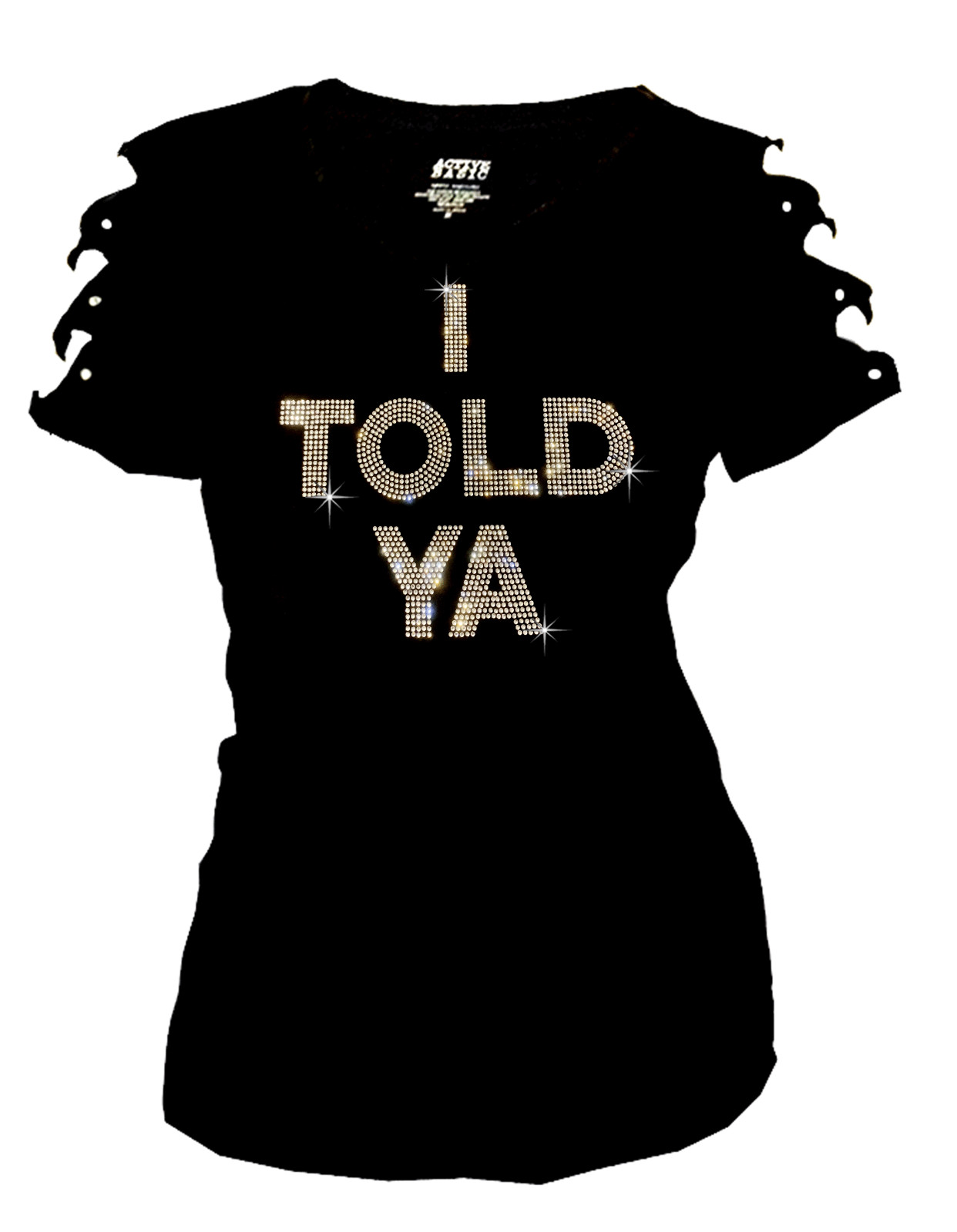 I Told Ya, Challengers Movie Shirt, Bling Rhinestone Shirt, Cut Out Short XS-4XL