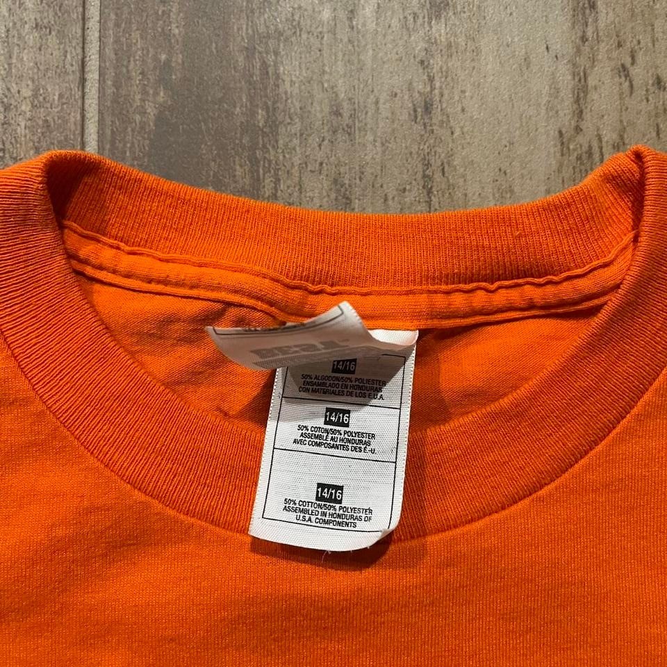 VTG Snapfinger Italy T-Shirt Women’s S Orange Polycotton FOTL Turtle Field Day
