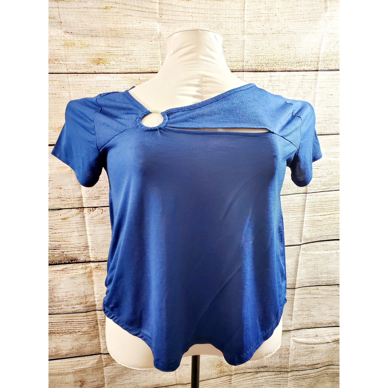 Inner Circle Blue Cutout Top