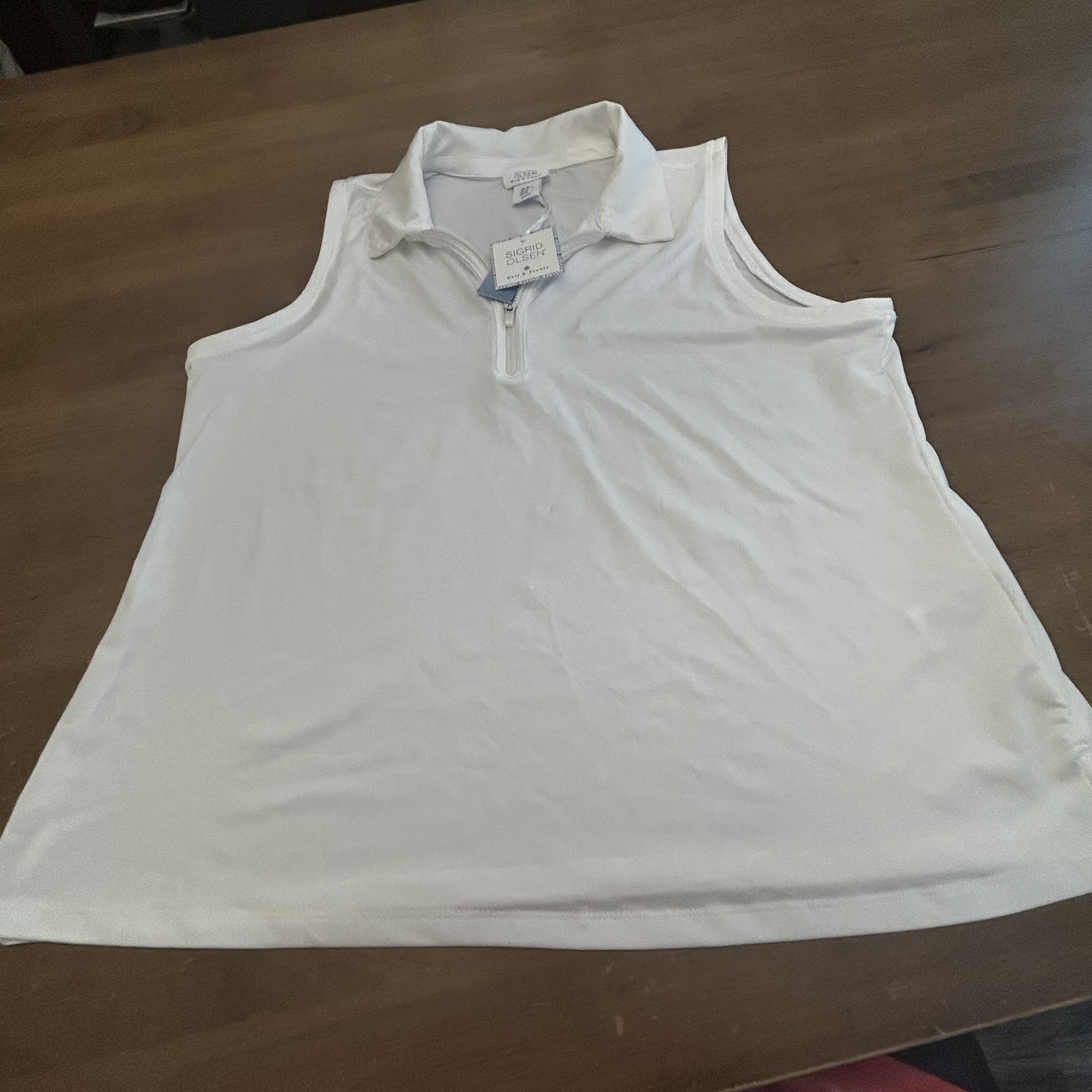 Sigrid Olsen Golf Tennis Tank Top Womens XL Quick Dry Moisture Wicking UPF 50