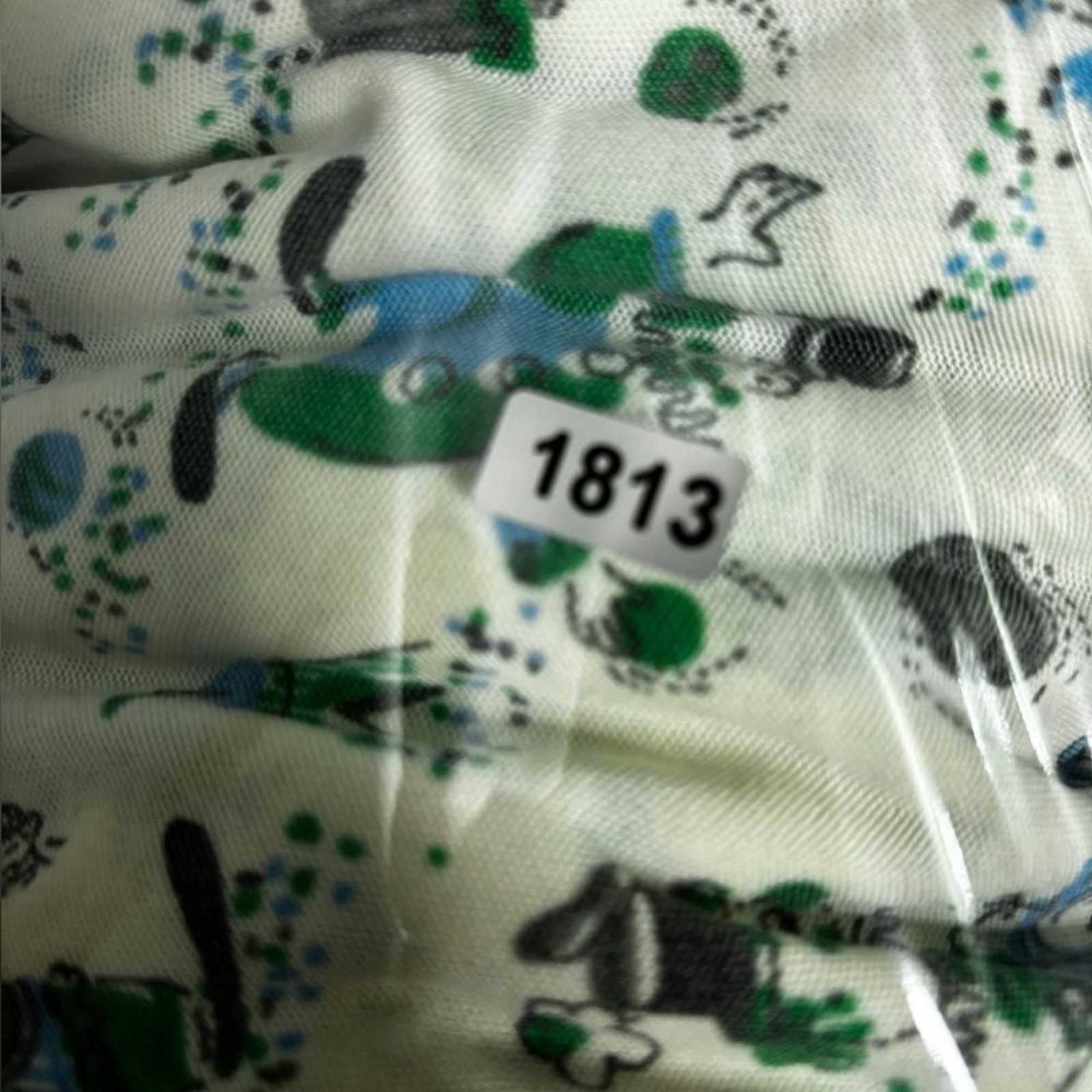 VTG 60s 70s Jack Winter Clown Print Carnival Long Sleeve Button Up Wearable Art
