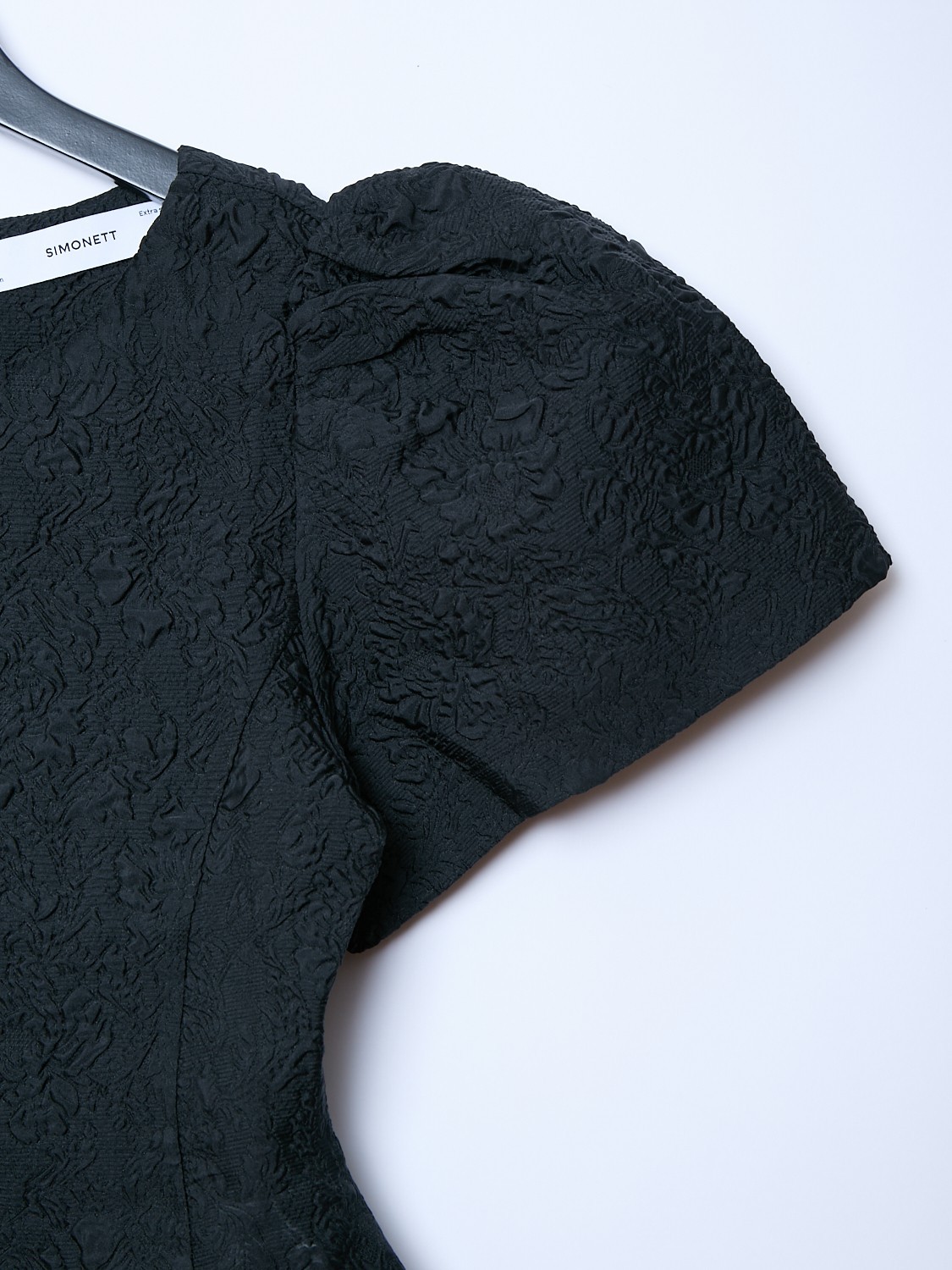 Simonett Puff Sleeve Structural Victorian Textured Japandi Scandi Style XS Top