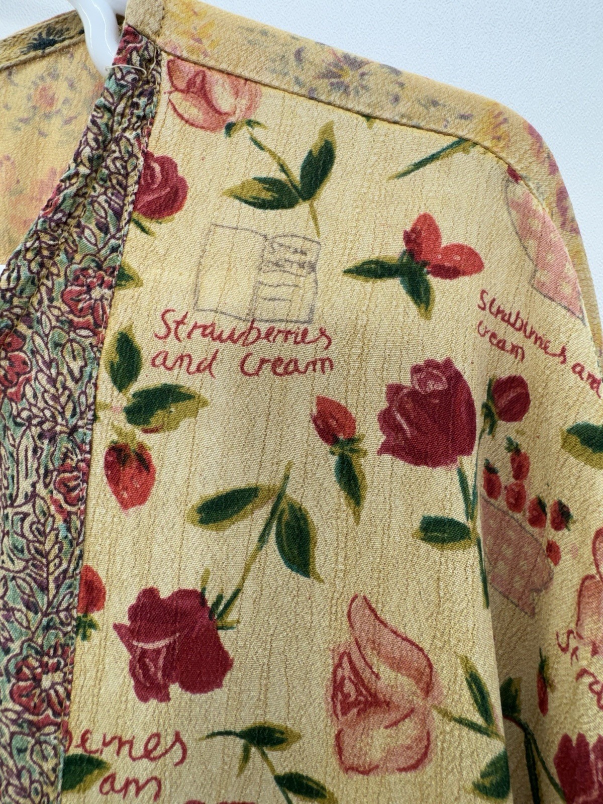 Sacred Threads Patchwork Tunic Top Pockets Festival Shabby Chic Cottage M/L