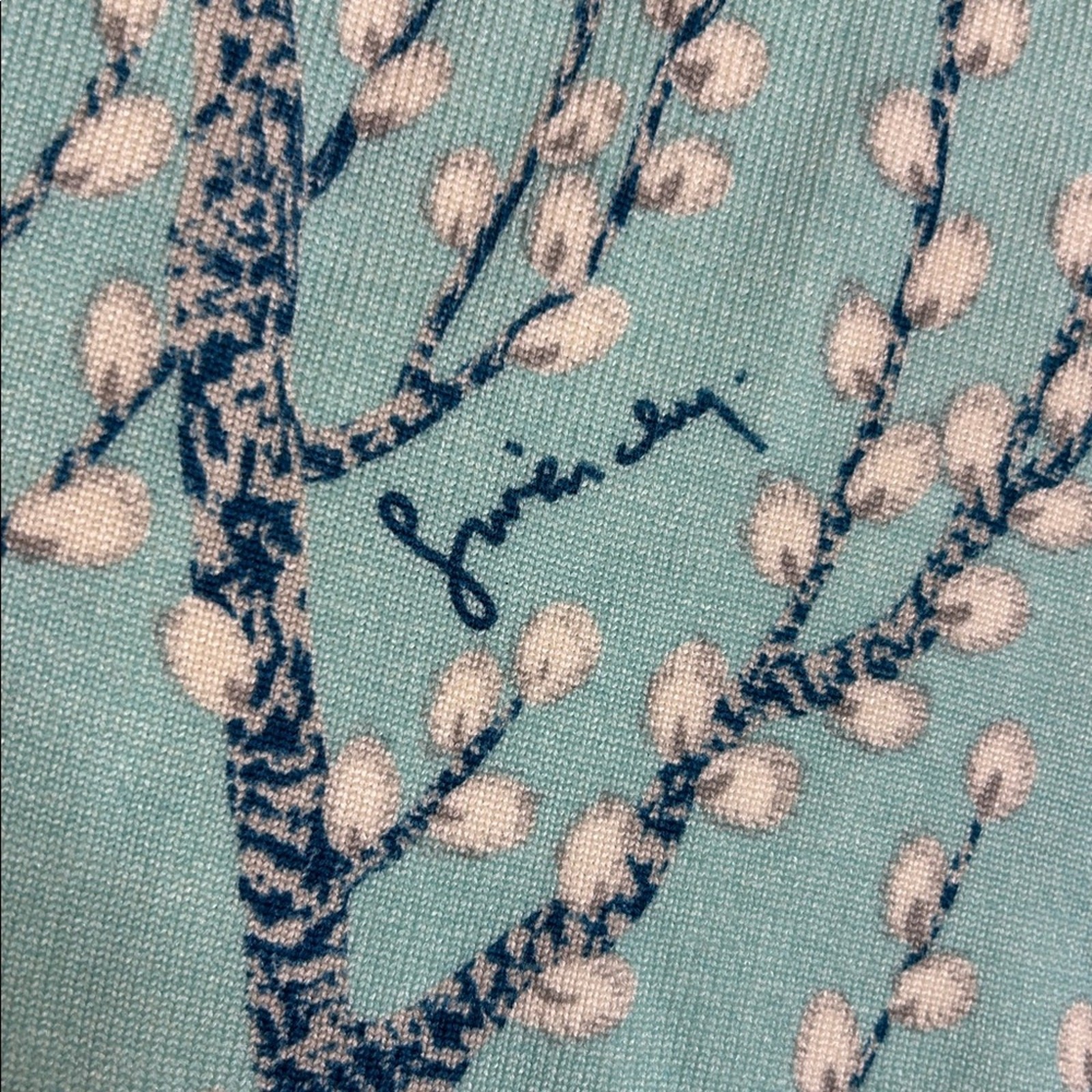 Givenchy Sport P Willow Plant Shirt Long Sleeve Light Blue Vintage Size Medium