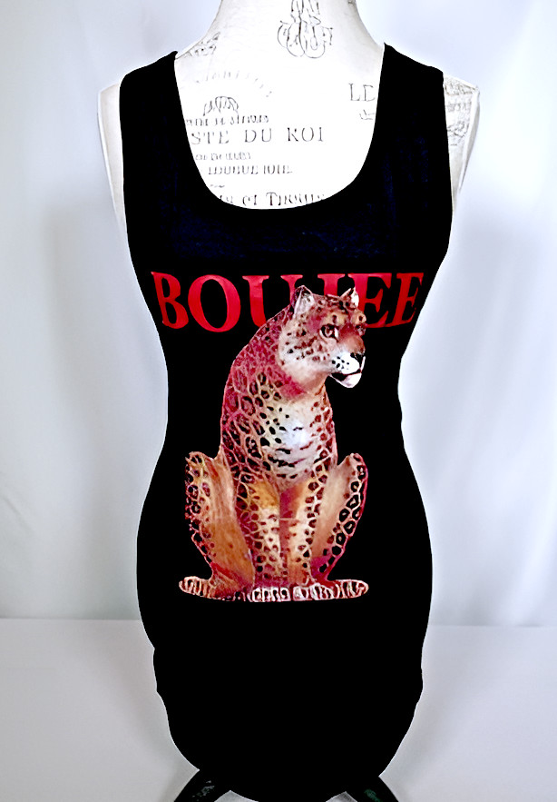 Fashion Nova Black Boujee Cheetah Women’s Scalloped Tank Top Shirt NEW