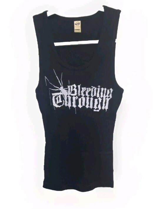 Bleeding Through Tank Top New NOS 2005 Rock T-shirt Metal Womens Junior Large