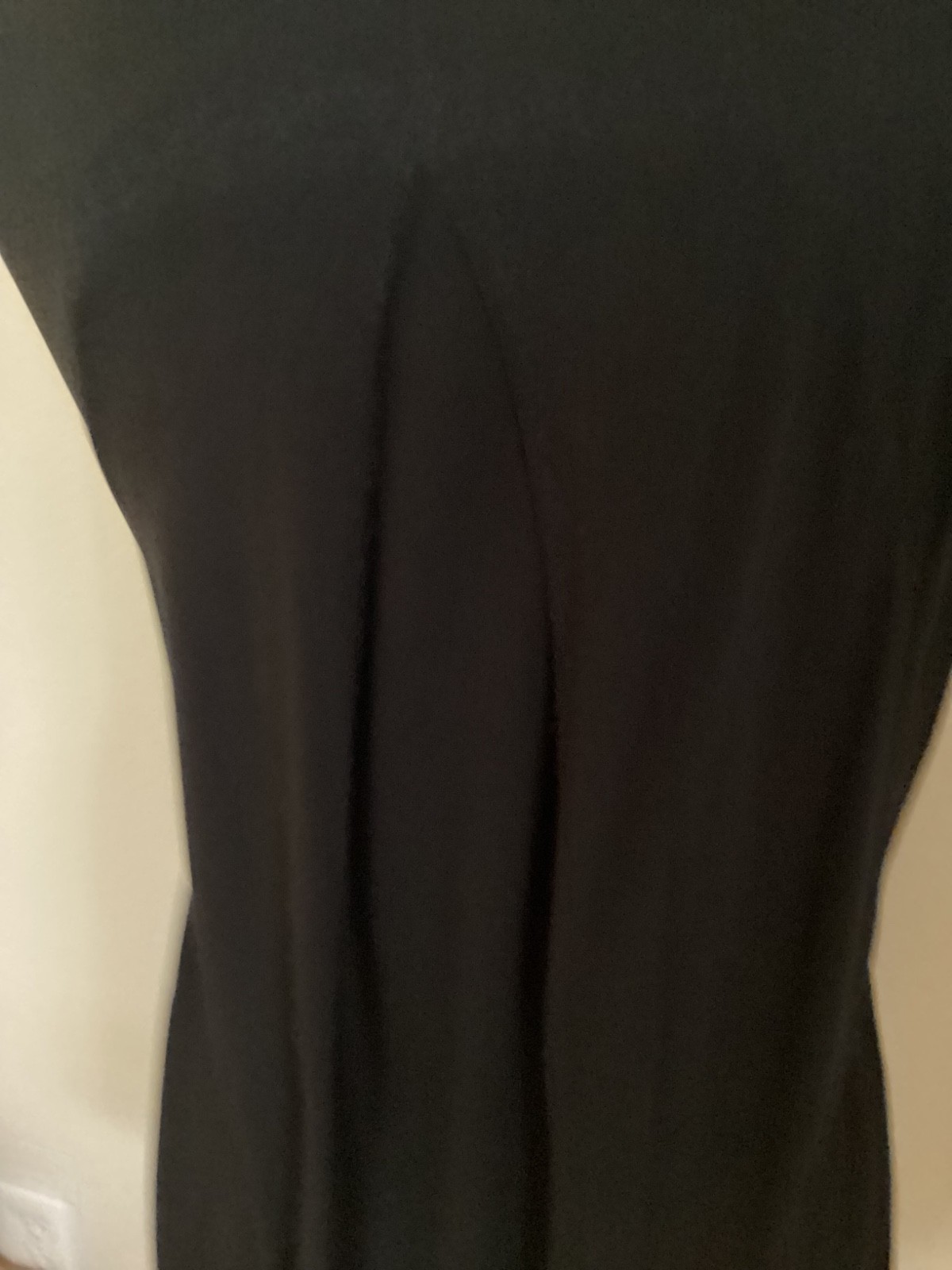 BCBG MAXAZARIA black tank top, v neck mesh cut out, gym tank