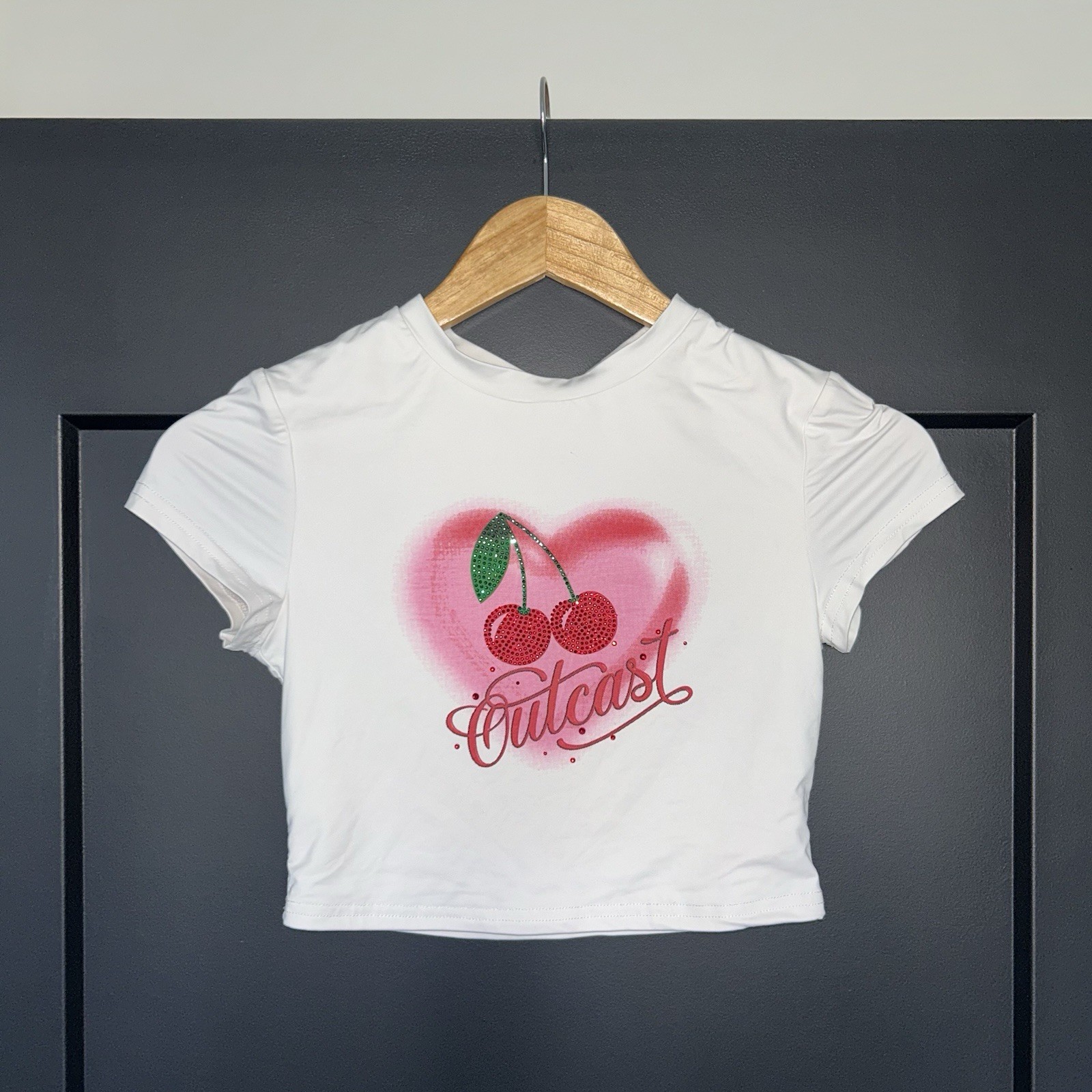 Outcast Clothing Crop Top – White, Size XS