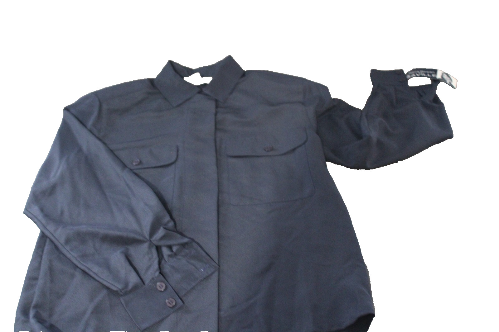 Vtg Rena Rowan for Saville Blouse Womens 4 Black Hidden Placket Pockets LS NWT