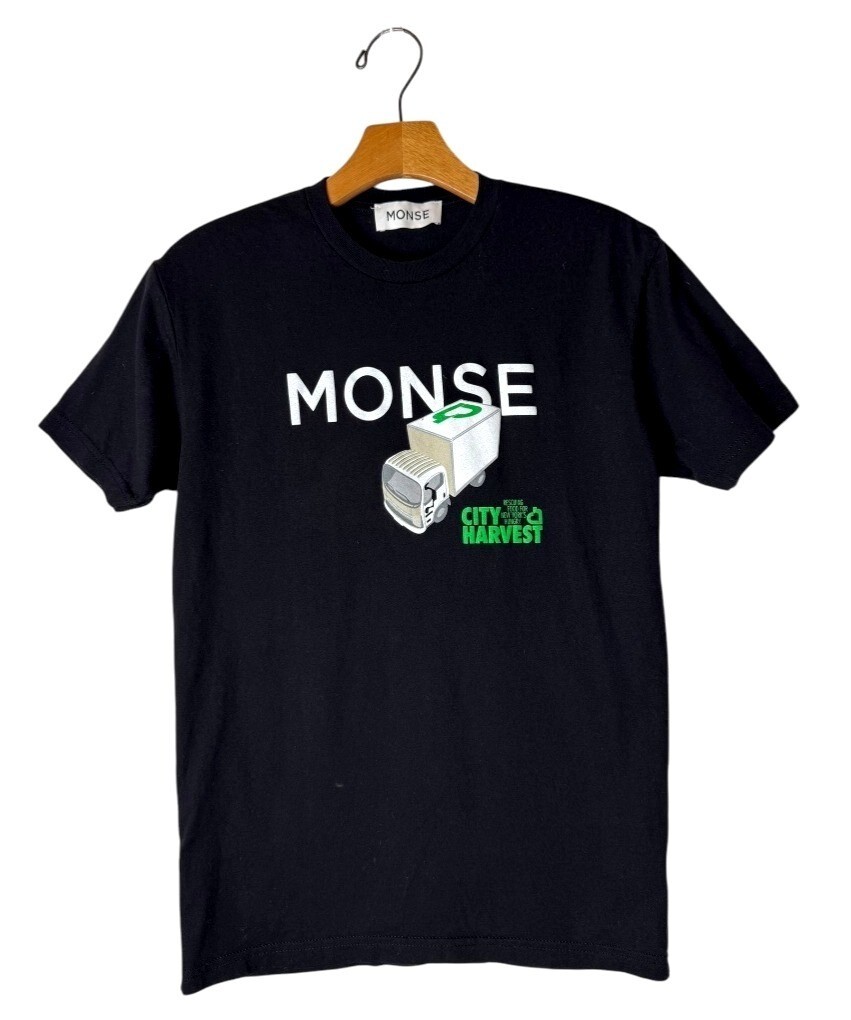 Monse Shirt Women Small Black Cotton City Harvest NYC Spring Runway 23 Tee